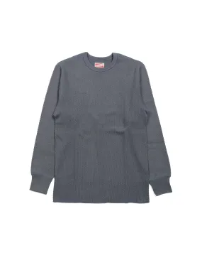 Relaxed Layers The Real McCoy's MC23115 Honeycomb Thermal Shirt Ink Blue