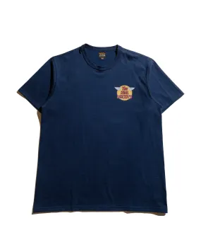 The Real McCoy's MC24004 The Real McCoy's Logo Tee S/S Navy Outdoor Gear Cool and Chic
