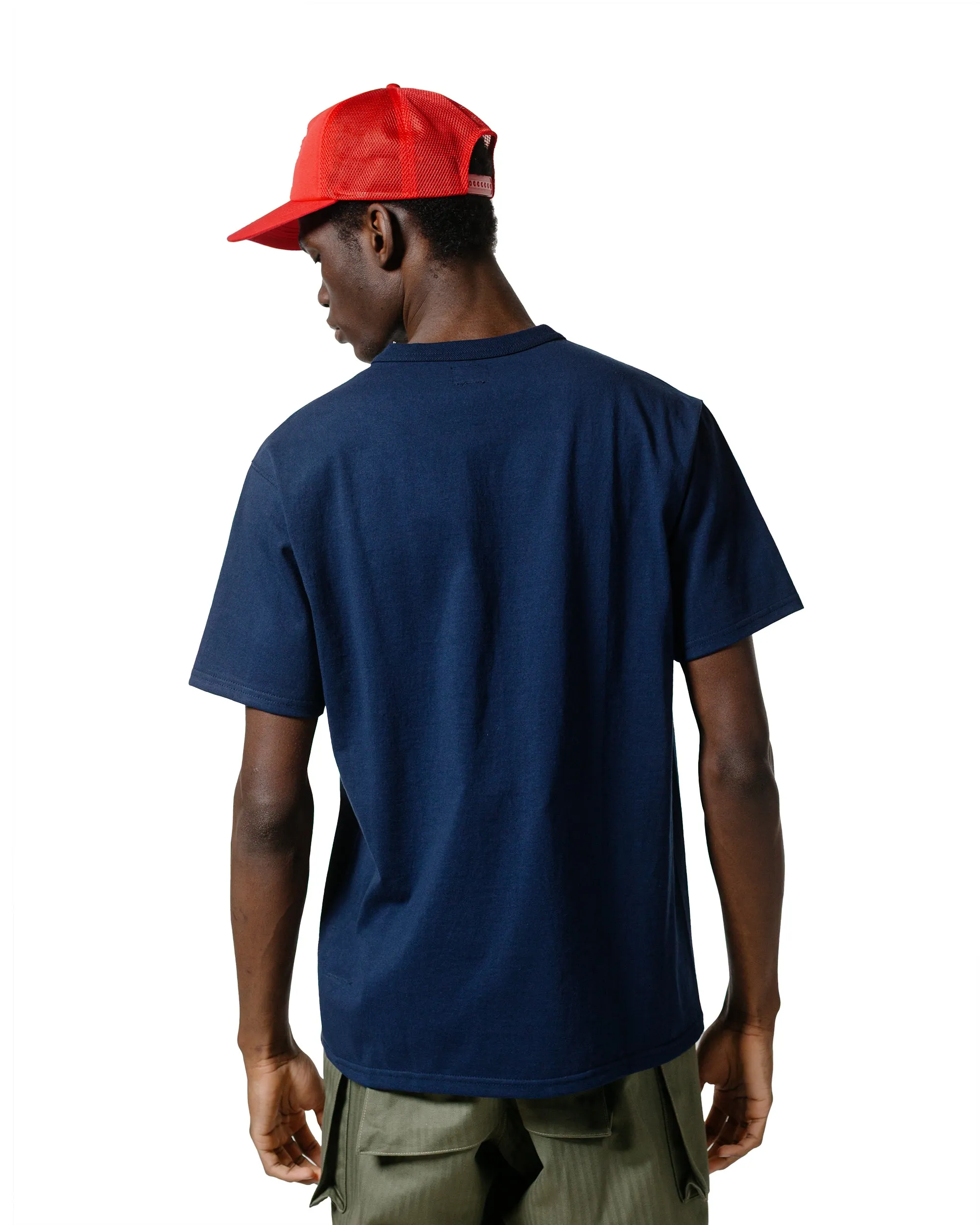 The Real McCoy's MC24004 The Real McCoy's Logo Tee S/S Navy Comfy Design