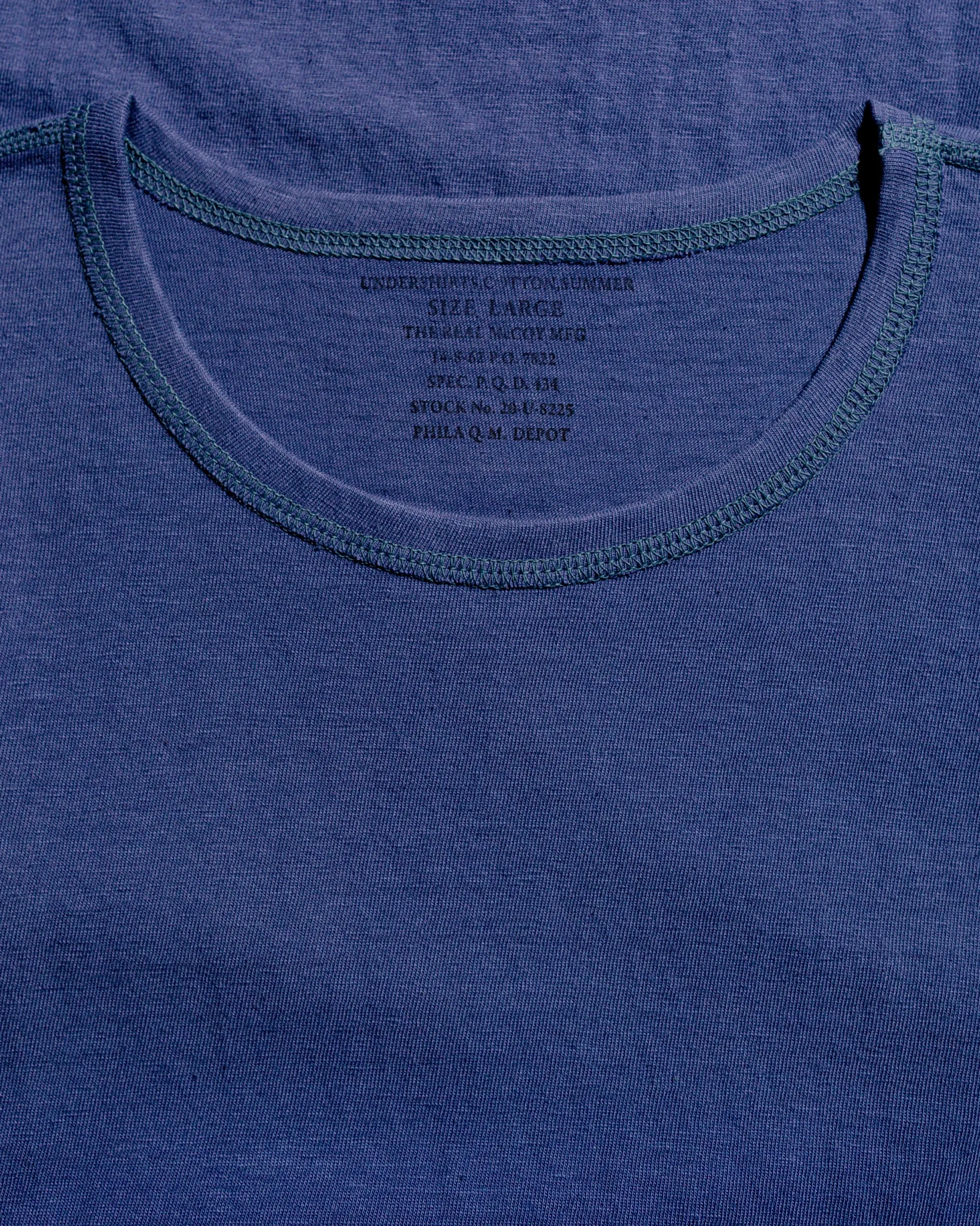 Timeless Design The Real McCoy's MC24014 Undershirt, Cotton, Summer MQ Navy