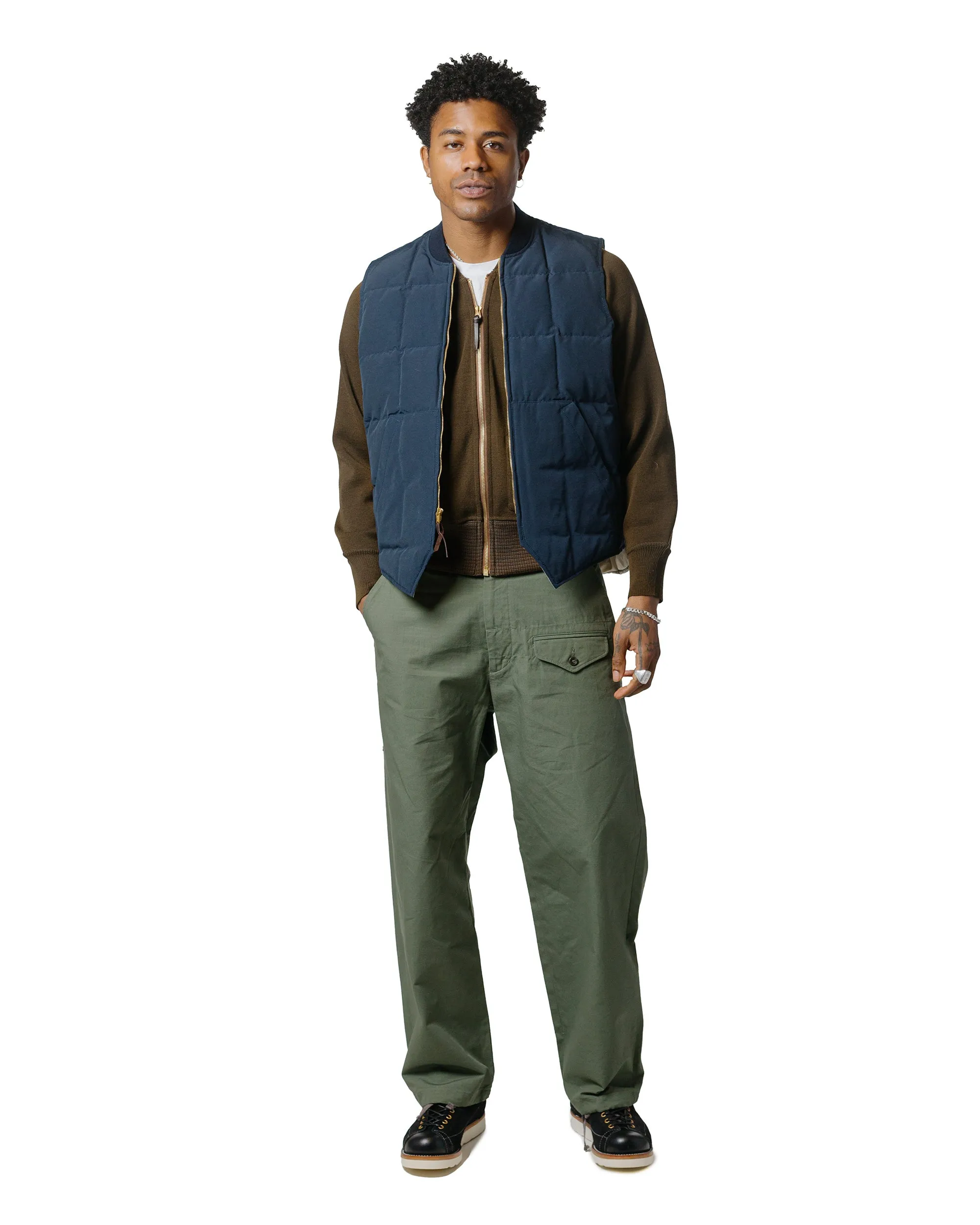 Practical Wear The Real McCoy's MC24105 Vest, Flying Winter, Type C-2 Olive