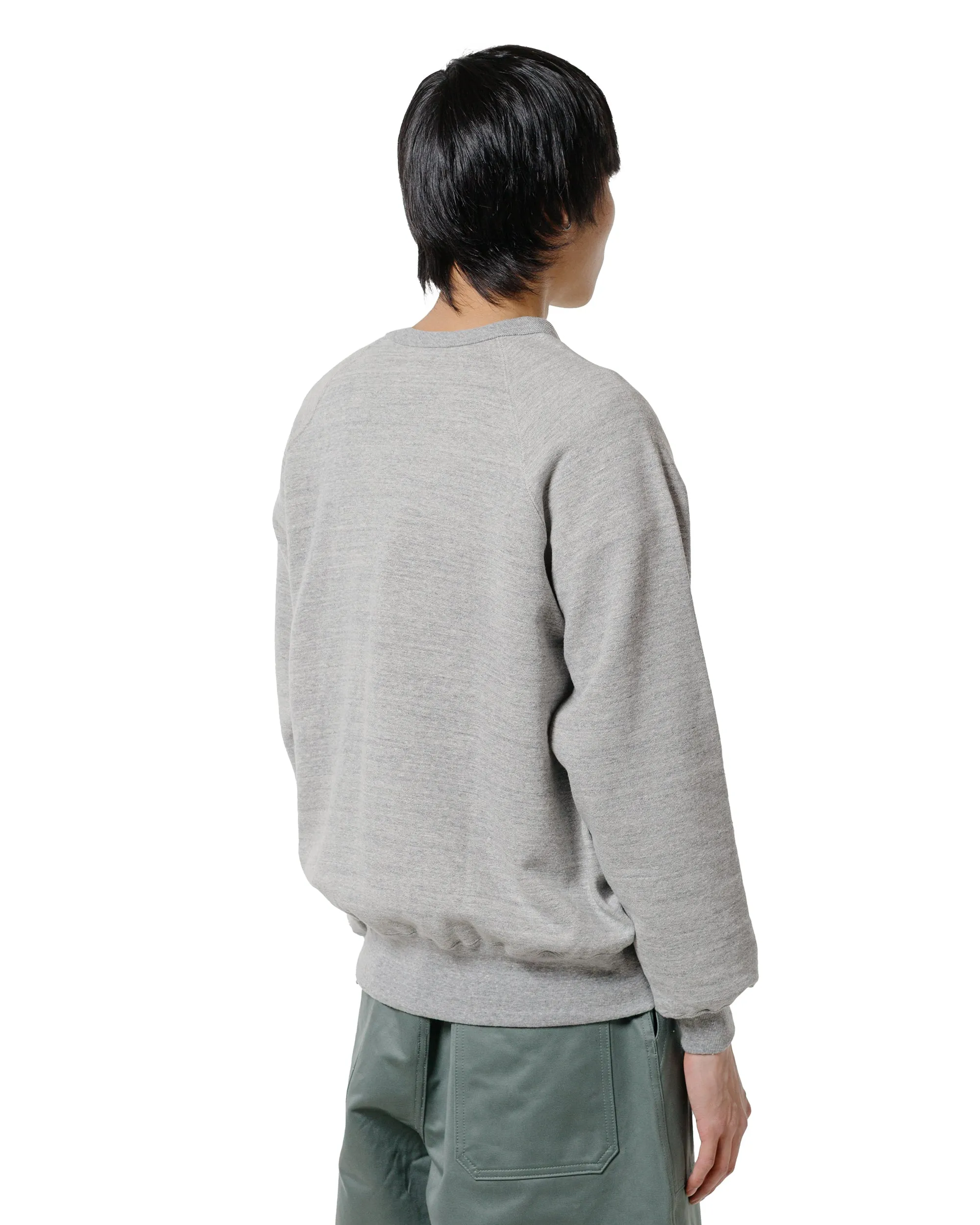 Easy Layer right for beach trips The Real McCoy??s MC24117 9 Oz. Loopwheel Raglan Sweatshirt Gray