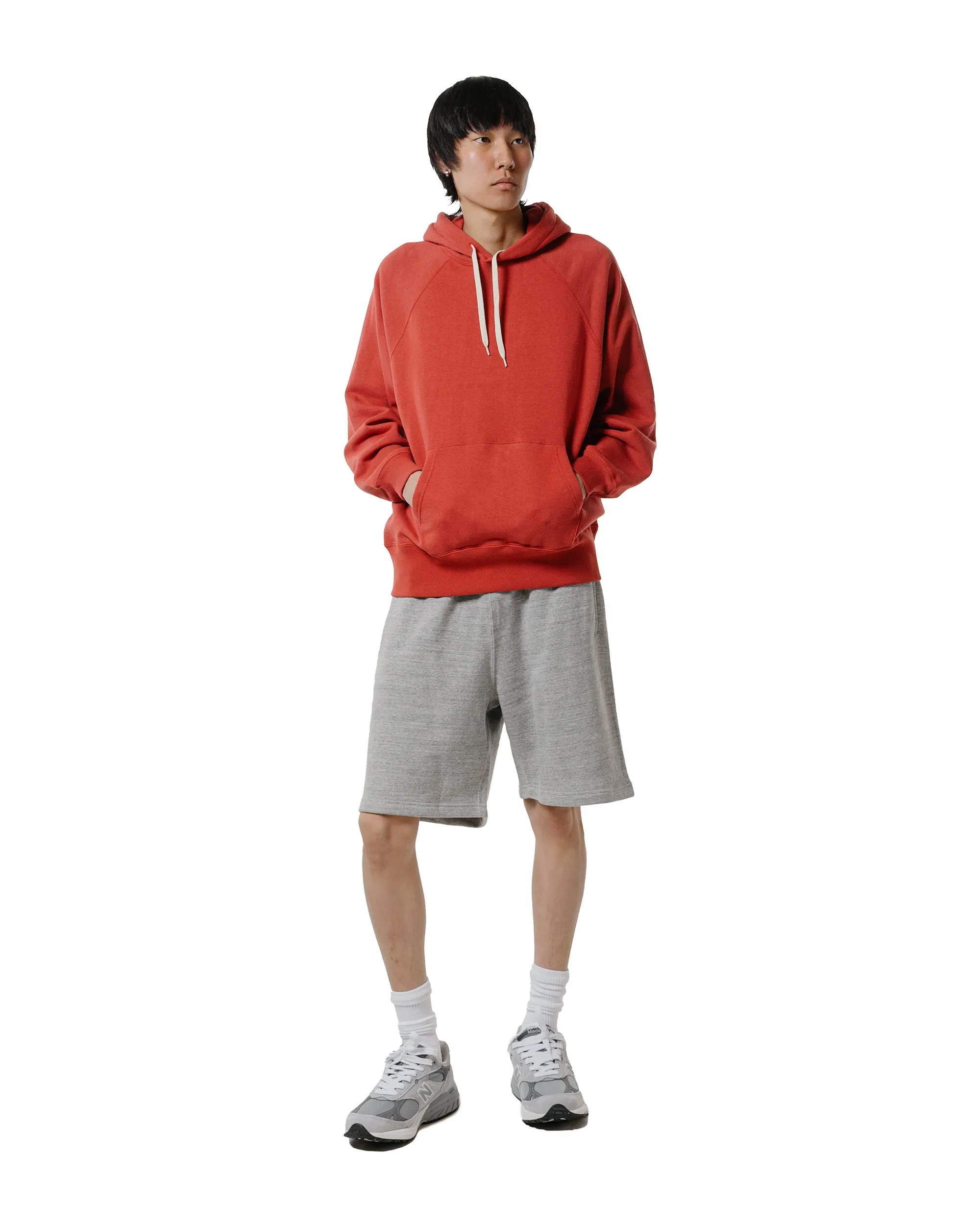 Comfy Comfort The Real McCoy??s MC24118 9 Oz. Loopwheel Raglan Hooded Sweatshirt Cherry