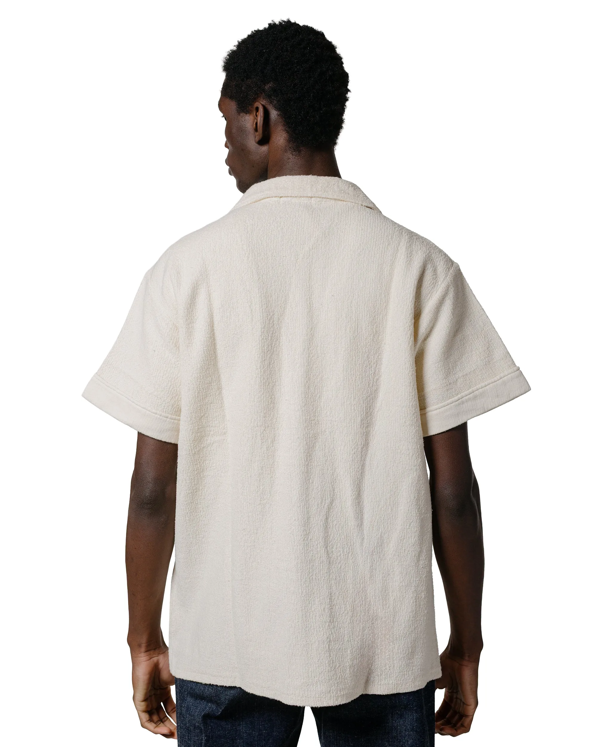 Business casual Creative Professional The Real McCoy's MC25001 Cotton Pile Beach Shirt Milk