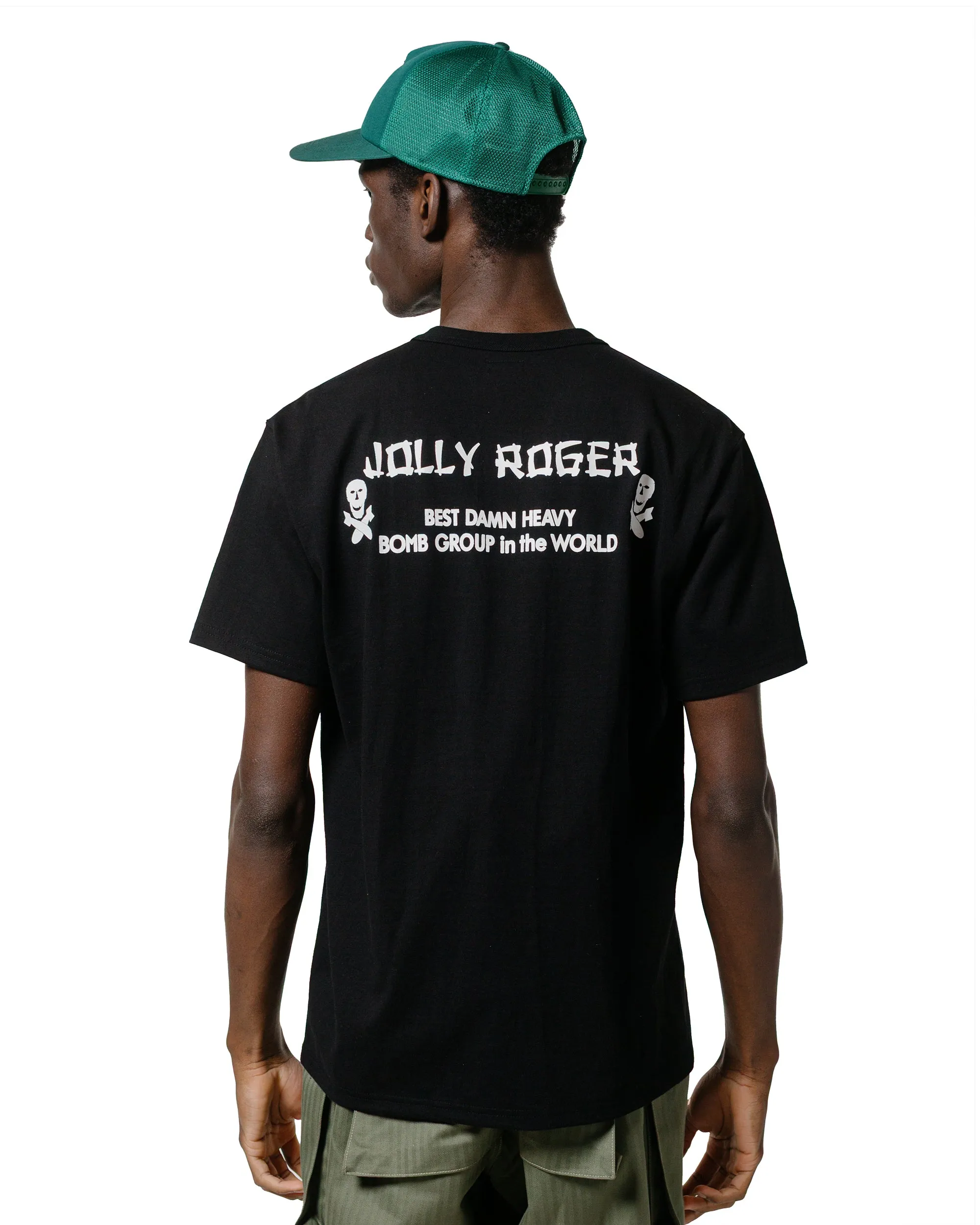 Universal Silhouette OversizedSilhouette The Real McCoy's MC25004 Military Tee / Jolly Roger, Best Damn Group Black