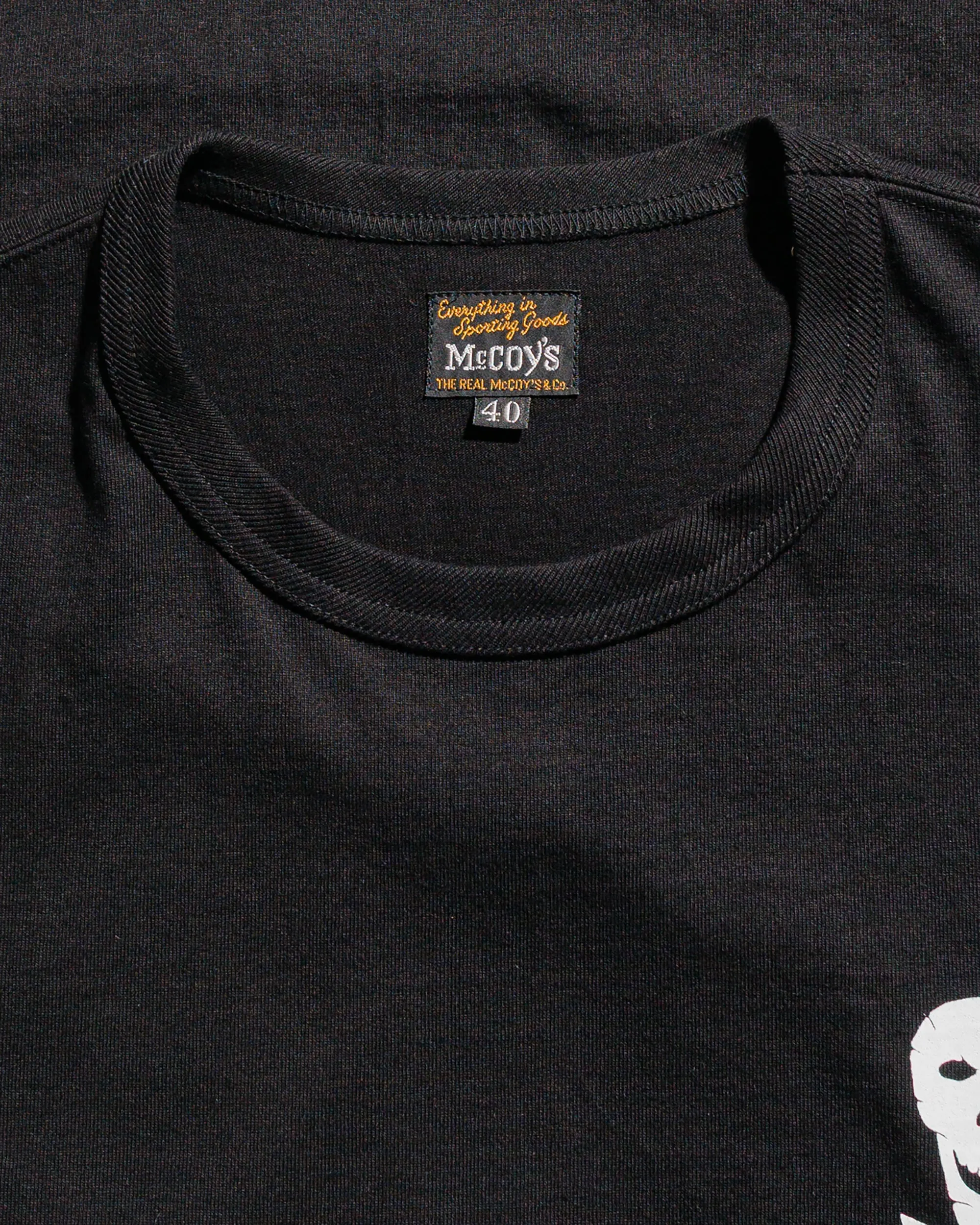 Cozy Vibe Wear The Real McCoy's MC25004 Military Tee / Jolly Roger, Best Damn Group Black