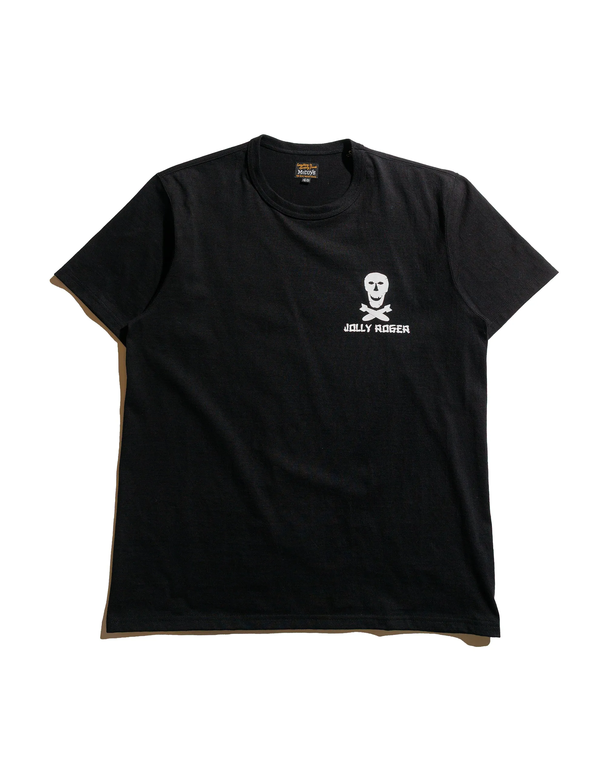 The Real McCoy's MC25004 Military Tee / Jolly Roger, Best Damn Group Black Tight fit sexiness Chafe Free Armhole