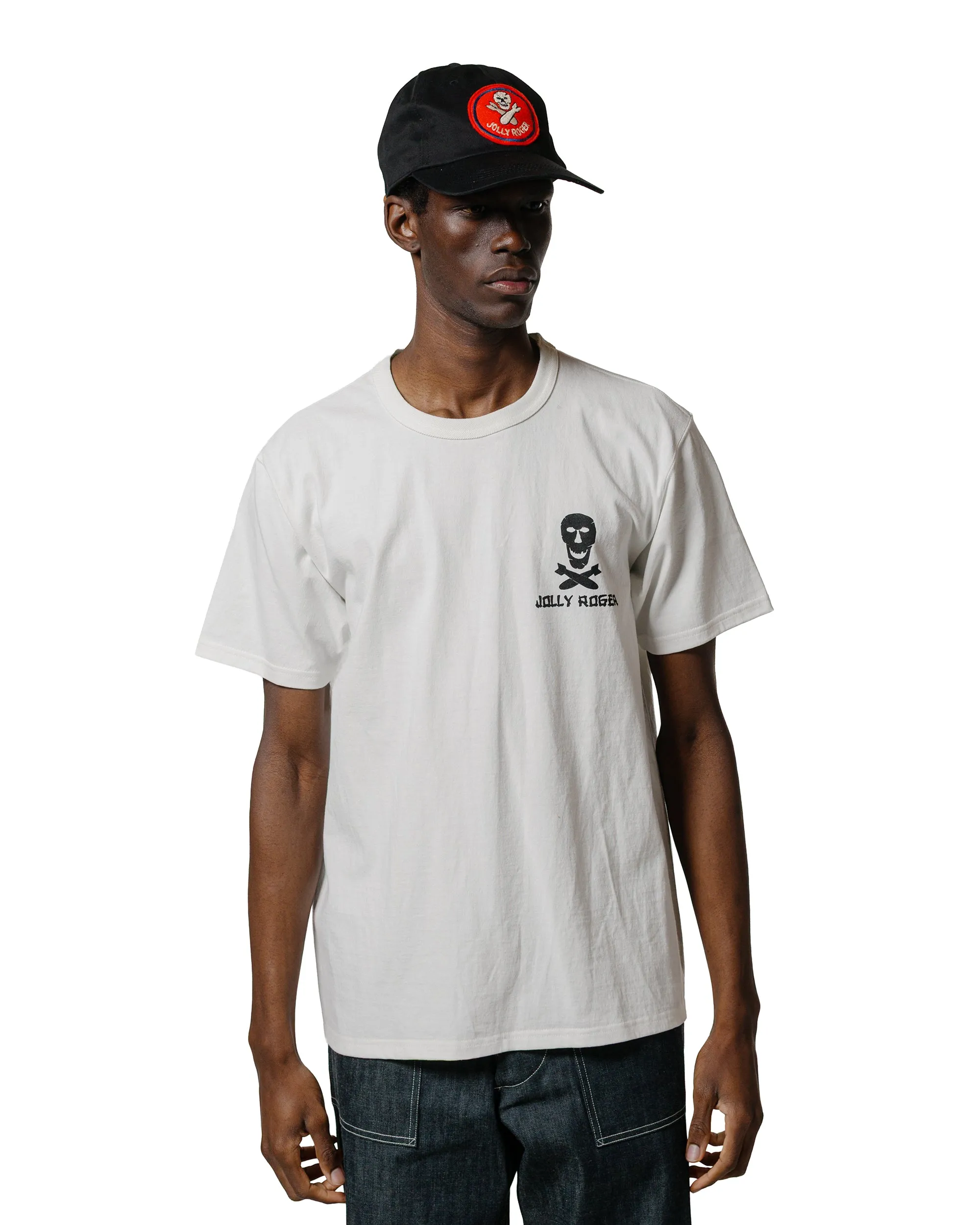 The Real McCoy's MC25004 Military Tee / Jolly Roger, Best Damn Group White Kids playfulness Sporty Look Wear