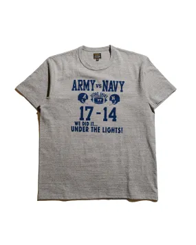 The Real McCoy's MC25011 Military Tee / Army Vs. Navy Gray Comfortable apparel Non Irritating Collar
