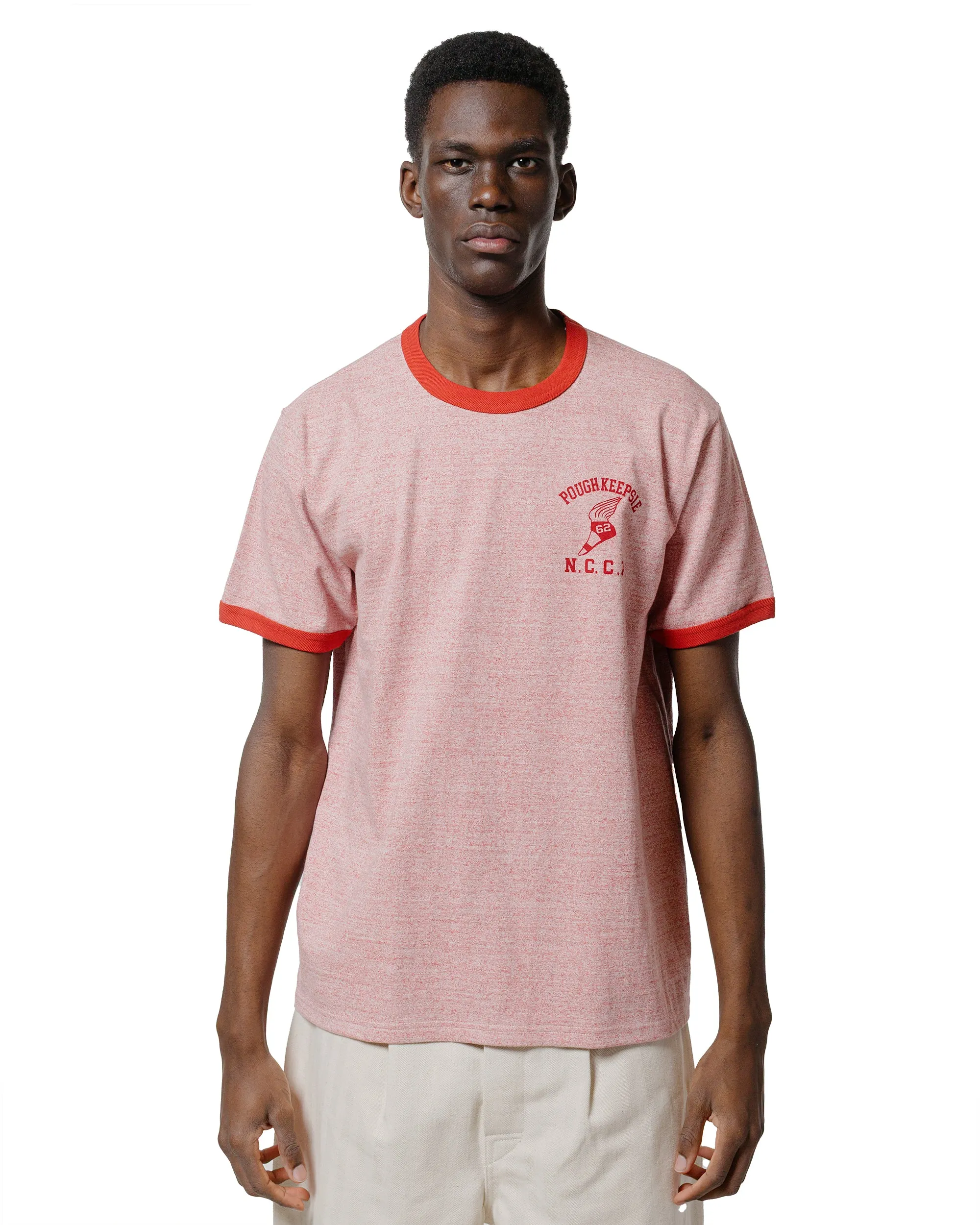 The Real McCoy's MC25015 Joe McCoy Tee / Poughkeepsie Red Comfy Style