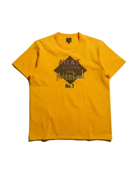 Relaxed and Comfy The Real McCoy's MC25017 Joe McCoy Tee / Atlas' Casting Yellow