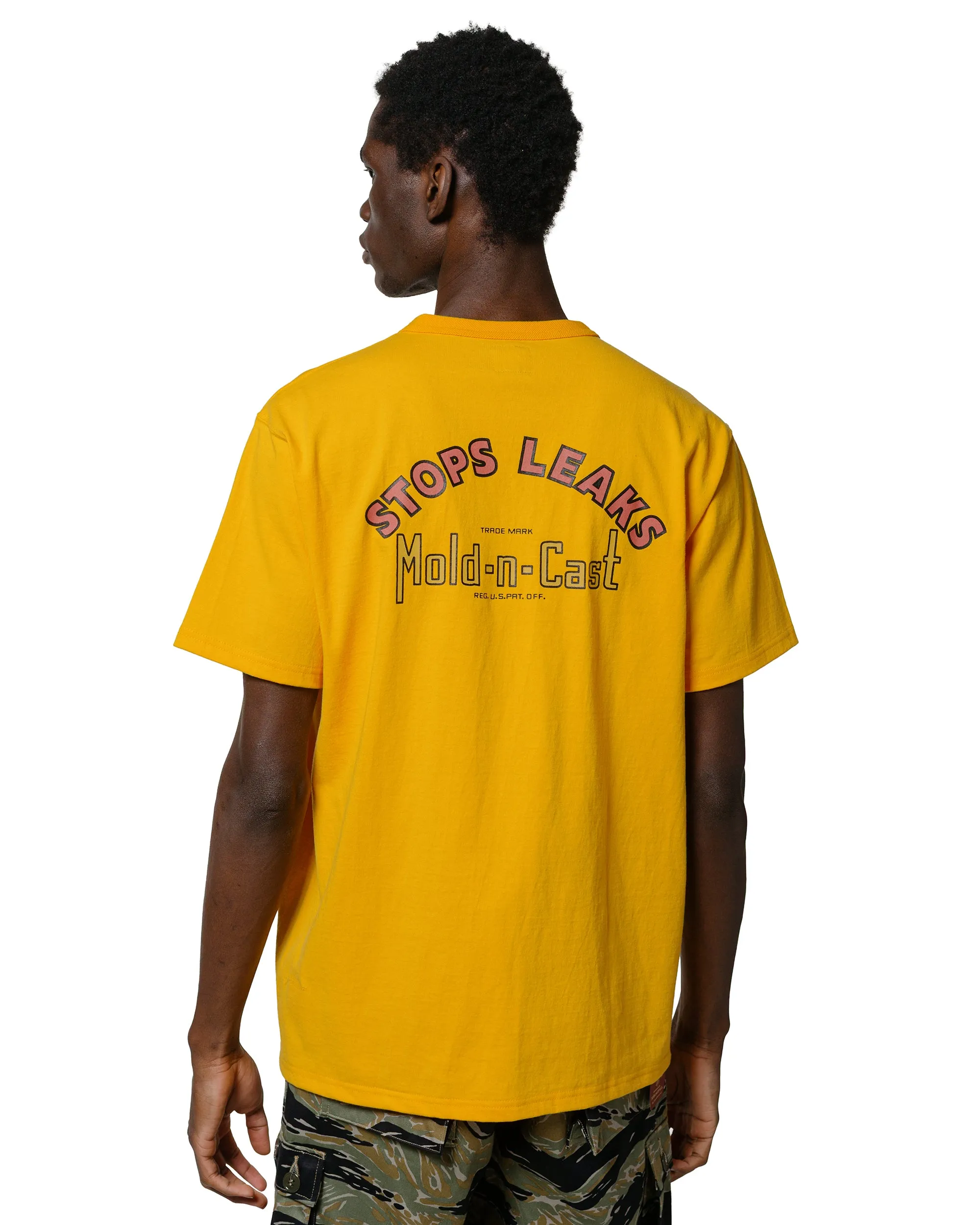 The Real McCoy's MC25017 Joe McCoy Tee / Atlas' Casting Yellow Ruffled edges NonRestrictive Cut