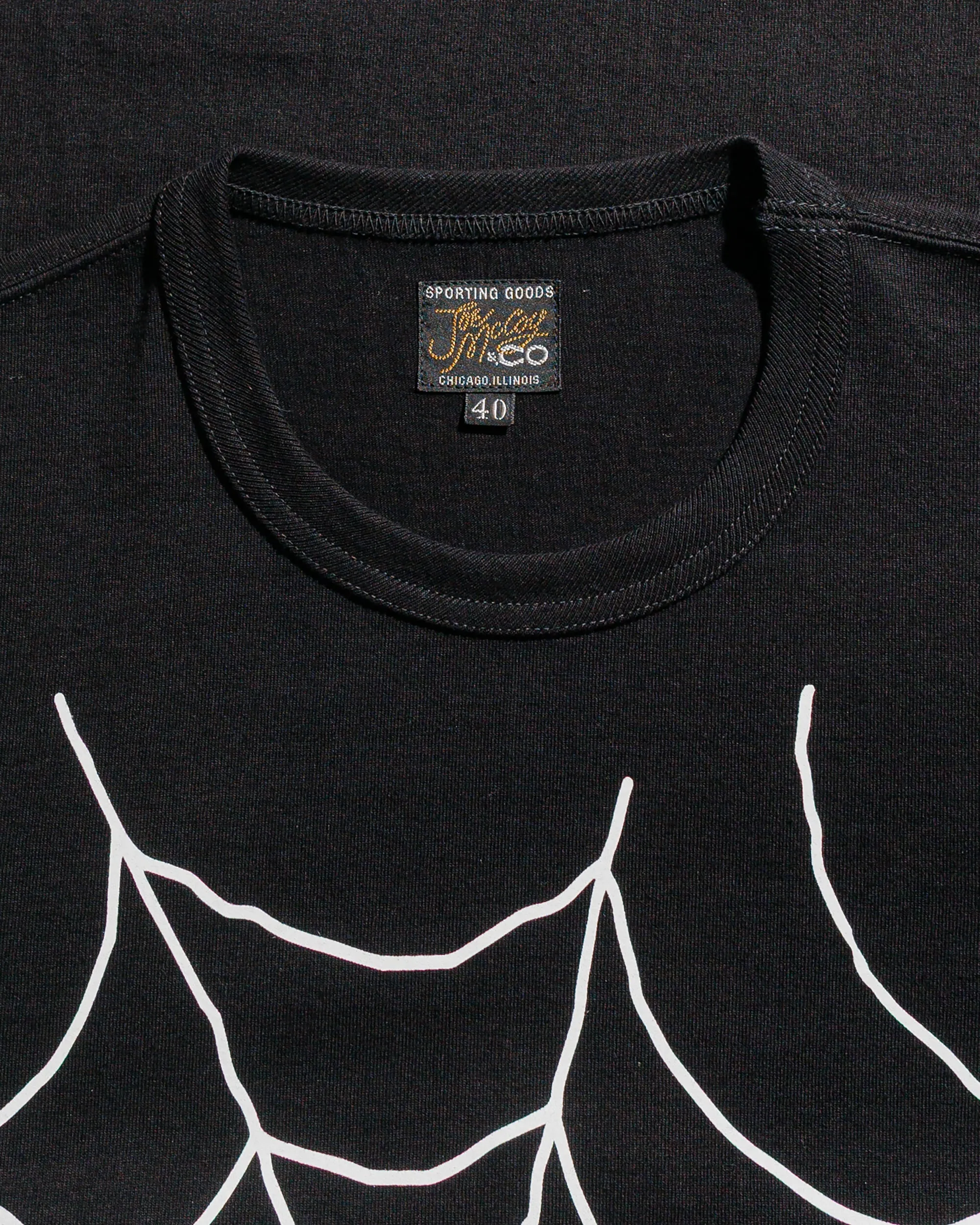 Everyday Fashion Matte Look The Real McCoy's MC25018 Joe McCoy Tee / Spider Black
