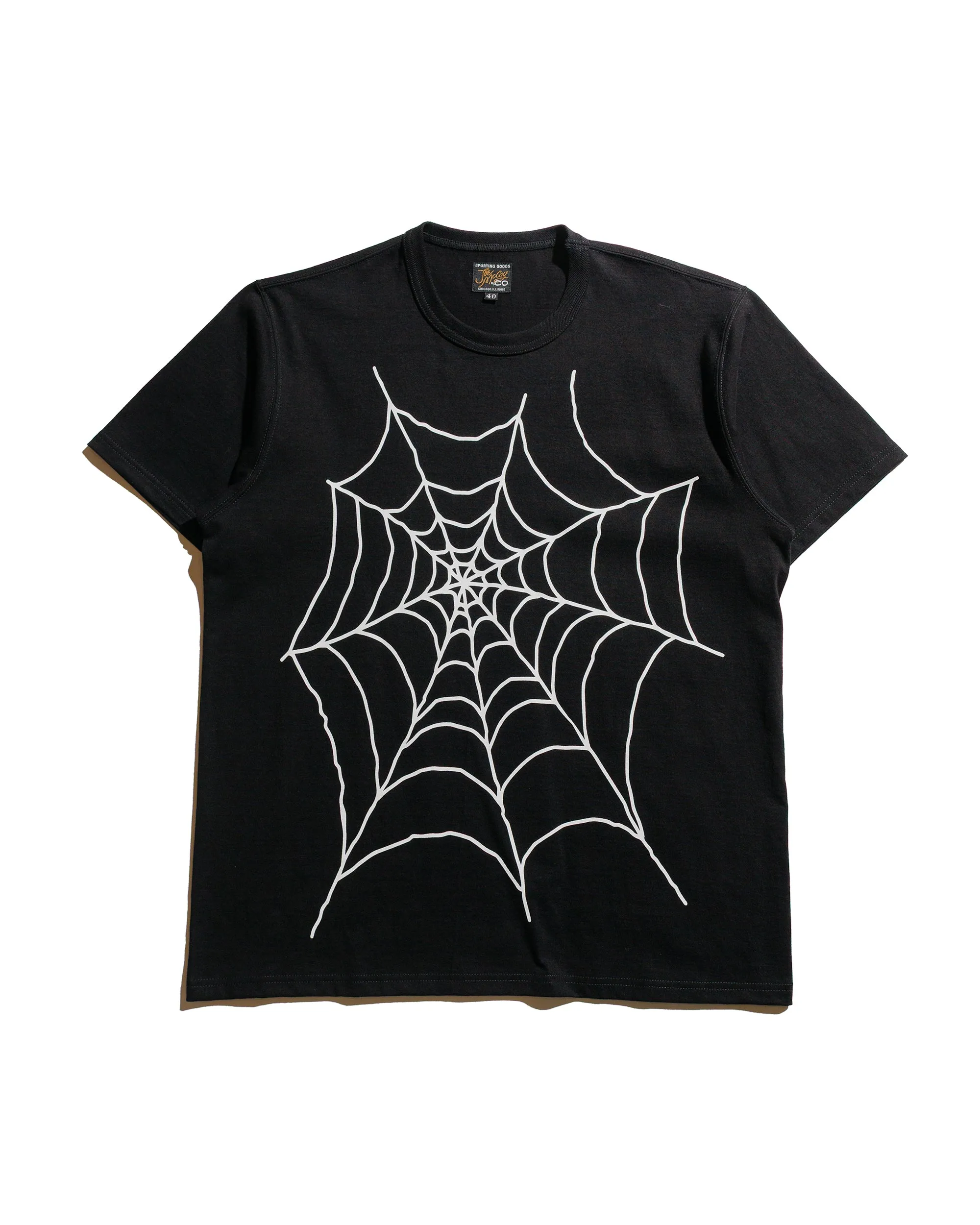 The Real McCoy's MC25018 Joe McCoy Tee / Spider Black funky Hypoallergenic Textile