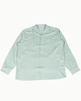 The Real McCoy's MS22004 Open Collar Rayon Shirt Mint vacation wear