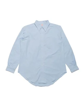 Neutral Tones Comfort Wear The Real McCoy's MS22008 Joe McCoy Button Down Shirt Light Blue