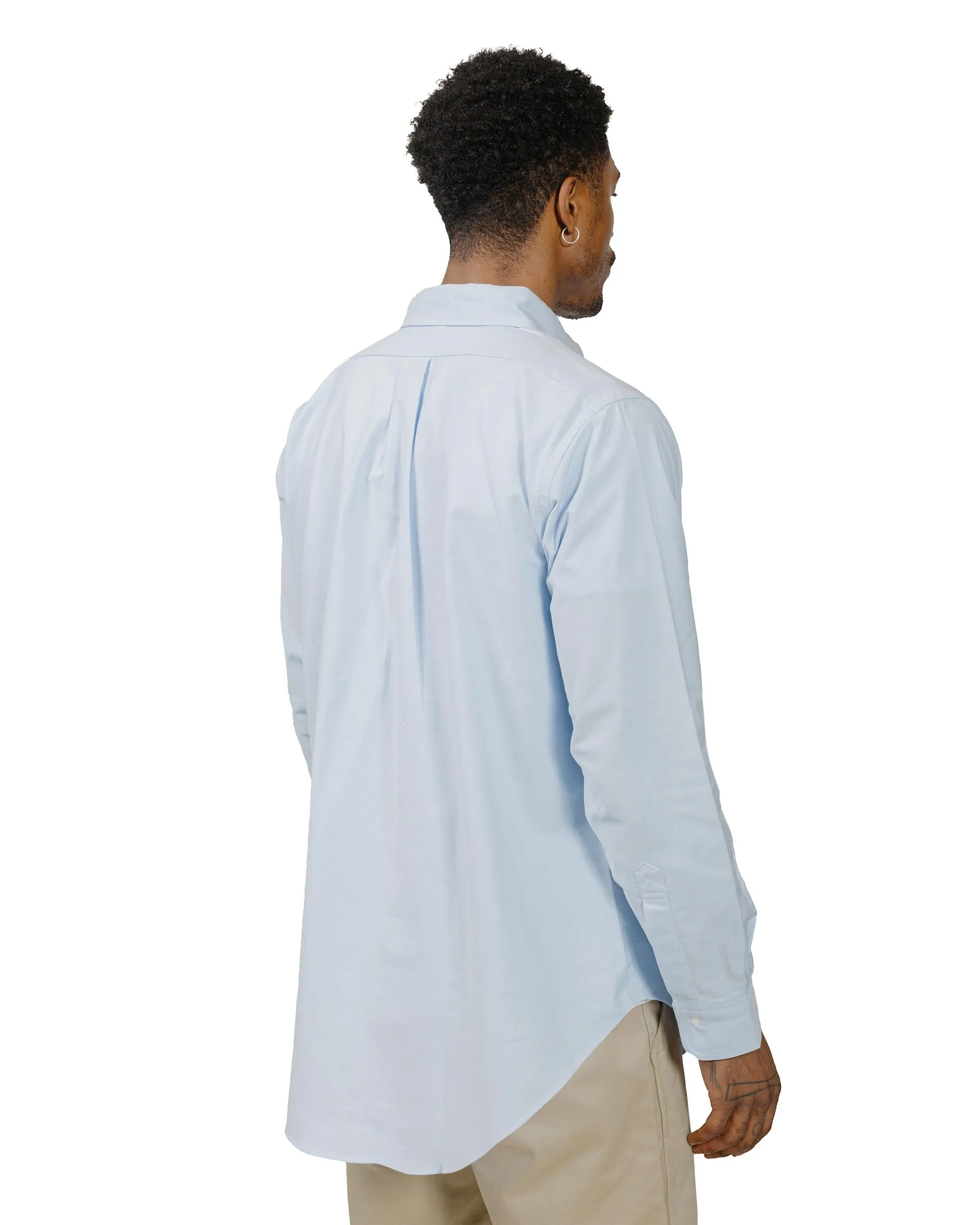 The Real McCoy's MS22008 Joe McCoy Button Down Shirt Light Blue Streetwear