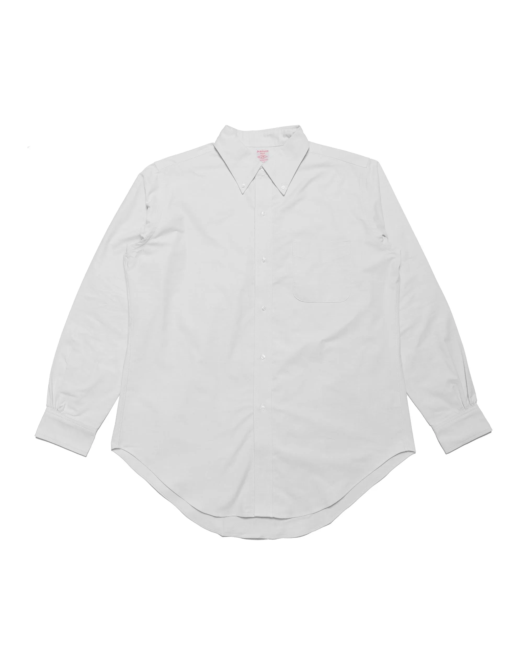 Anti Pill Technology Odor Control Technology The Real McCoy's MS22008 Joe McCoy Button Down Shirt White