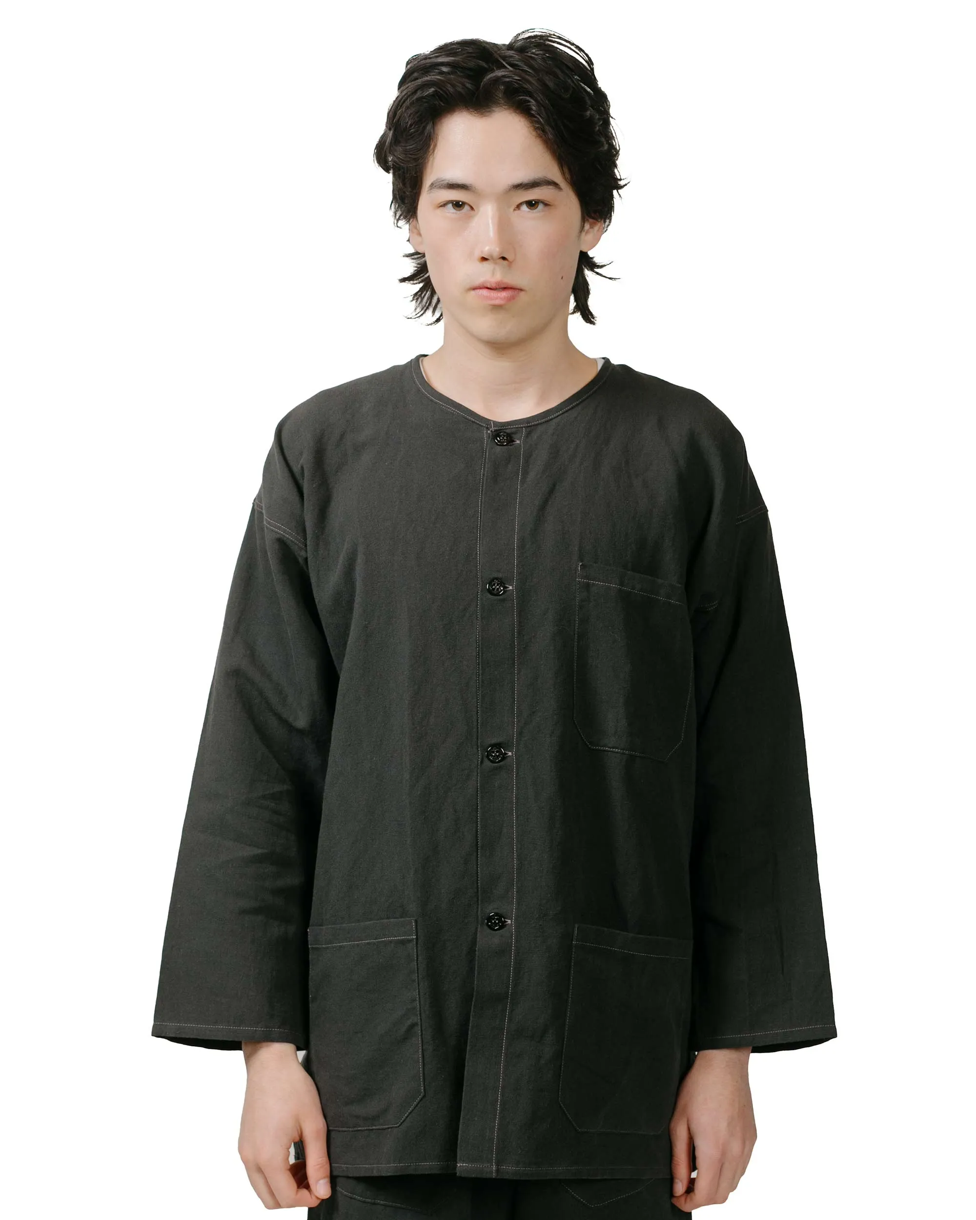 The Real McCoy's MS24002 Junk Force Black Pajama Shirt Black Rooftop Bar
