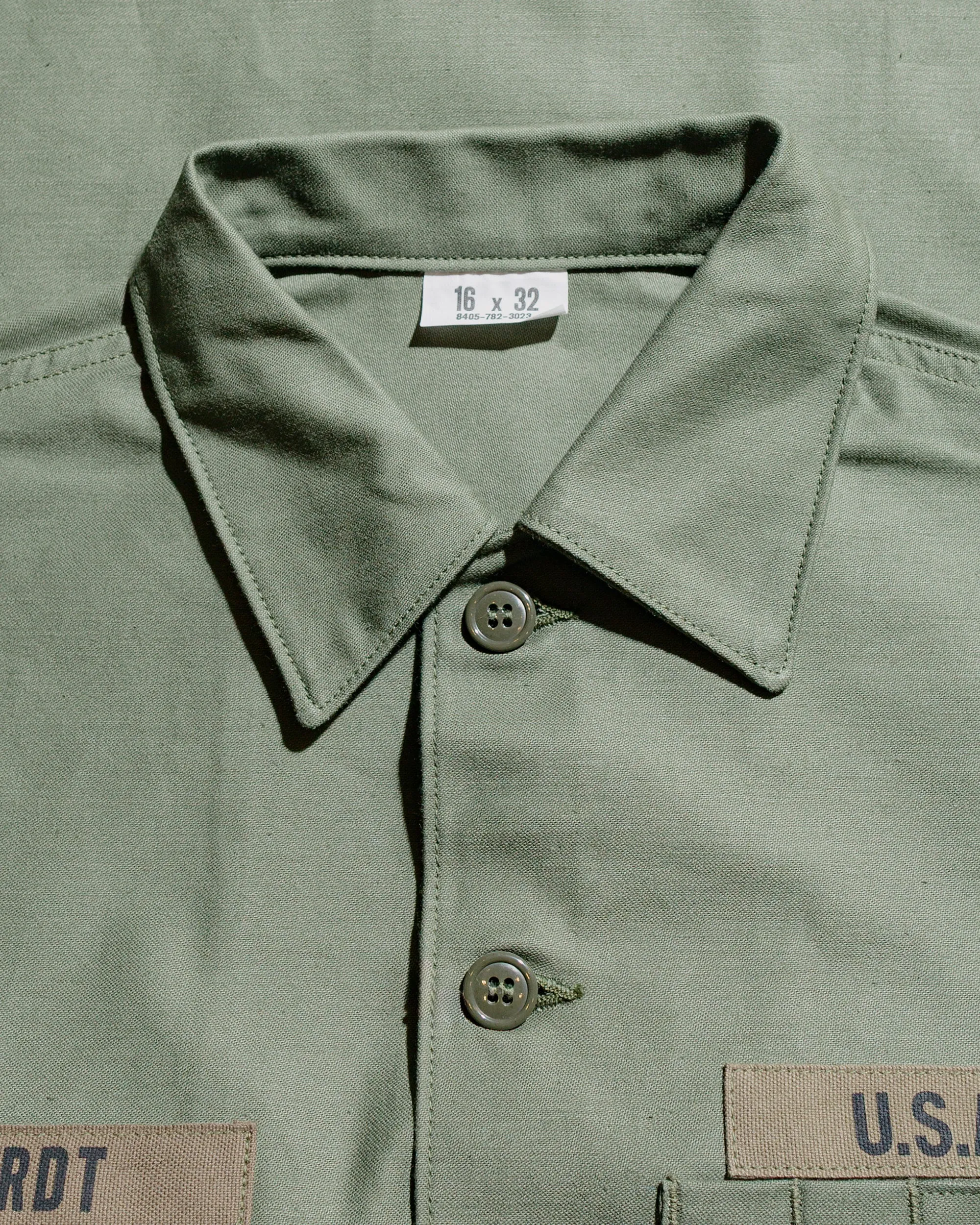 Structured Shoulder Support The Real McCoy's MS25002 OG-107 Utility Shirt / Imjin Scouts Olive