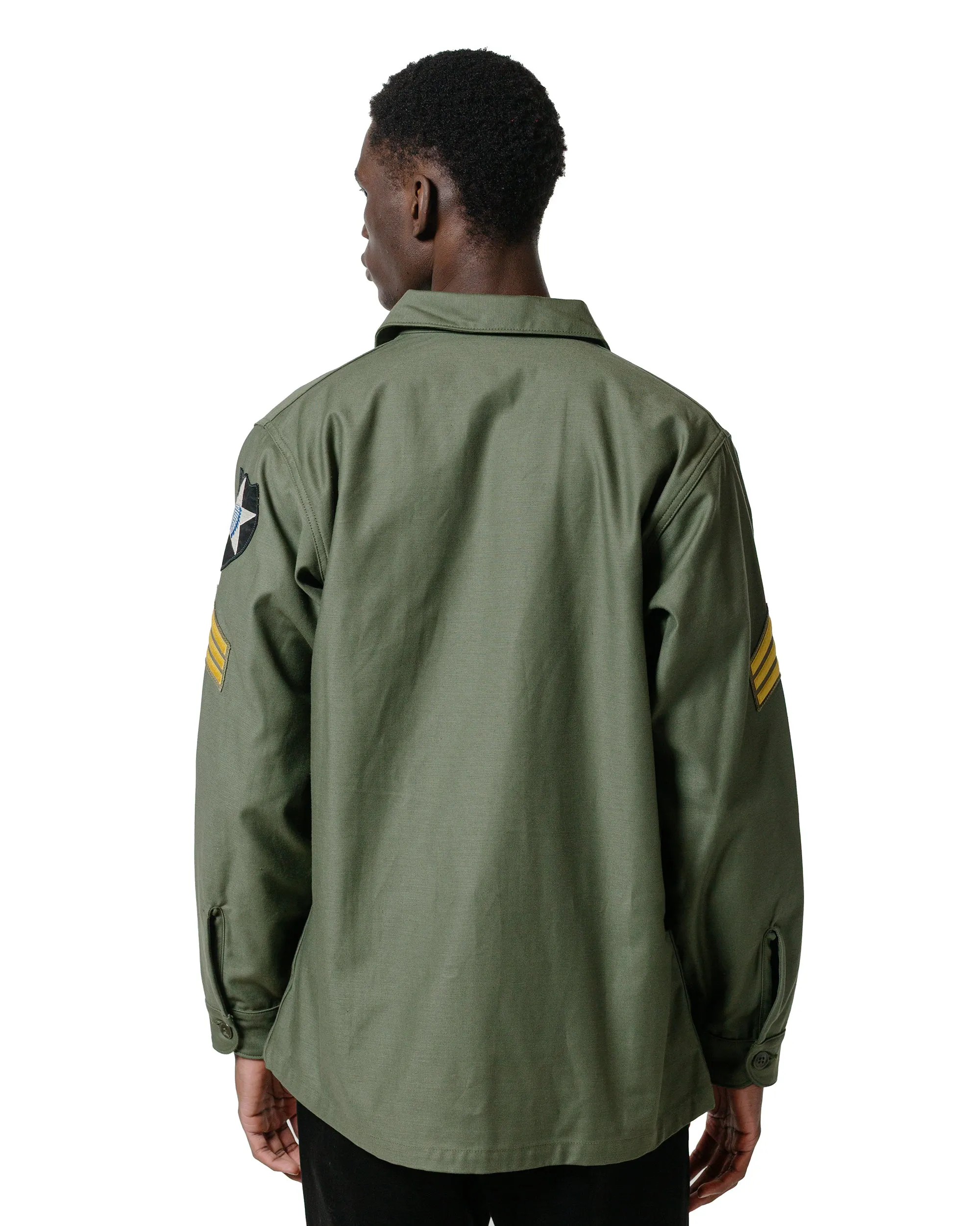 Smooth zipper closure The Real McCoy's MS25002 OG-107 Utility Shirt / Imjin Scouts Olive