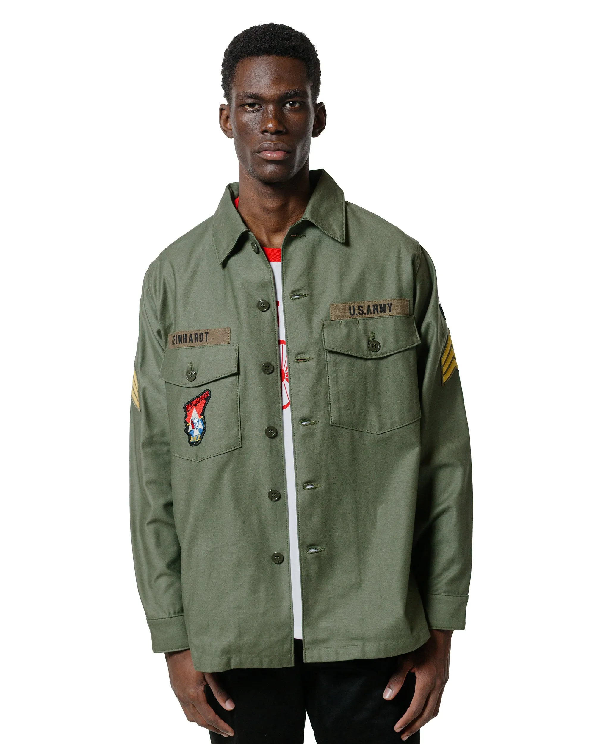 Camping Essential The Real McCoy's MS25002 OG-107 Utility Shirt / Imjin Scouts Olive