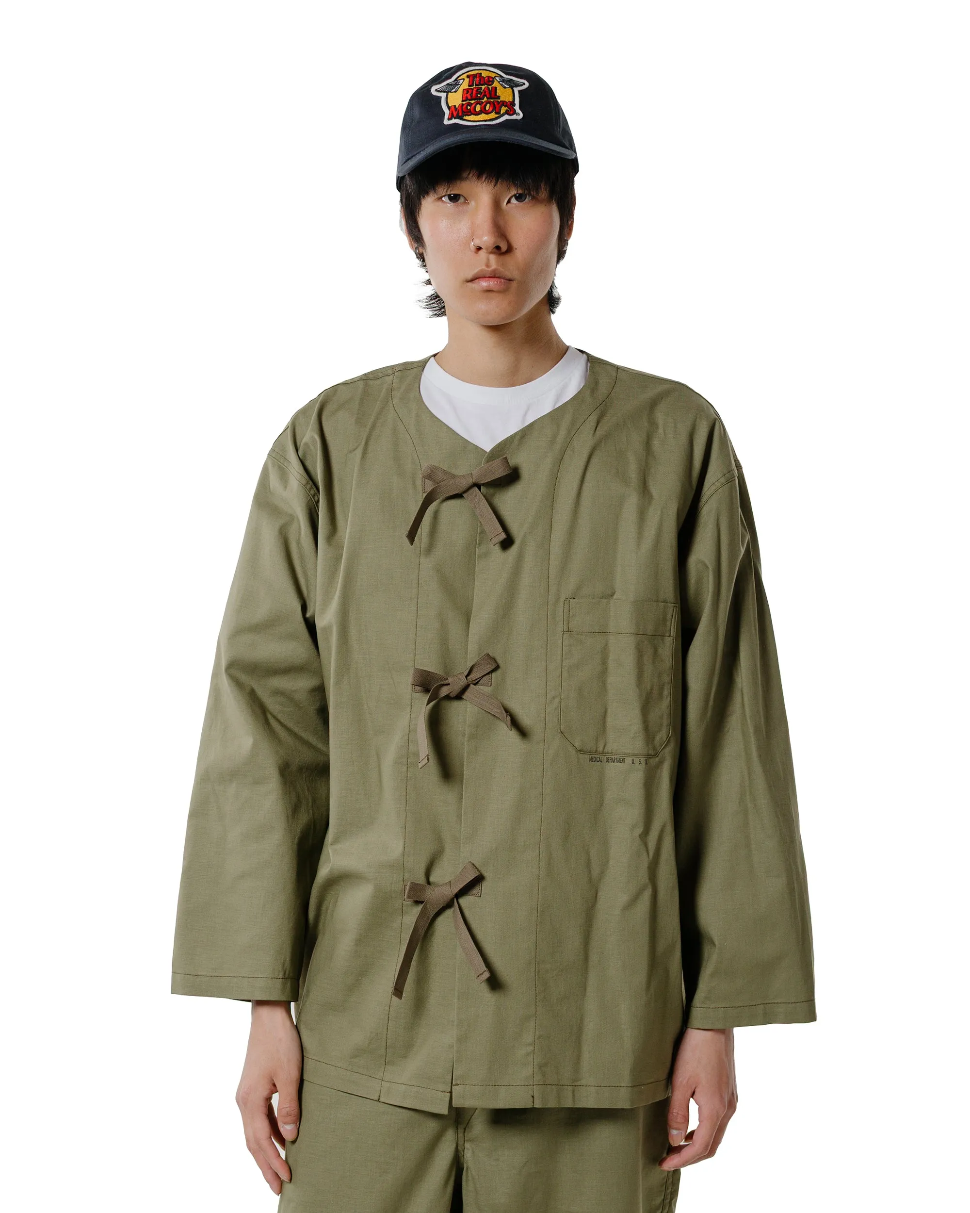 Polo Style Timeless Piece The Real McCoy??s MS25008 USN Medical Department Sleeping Shirt Olive