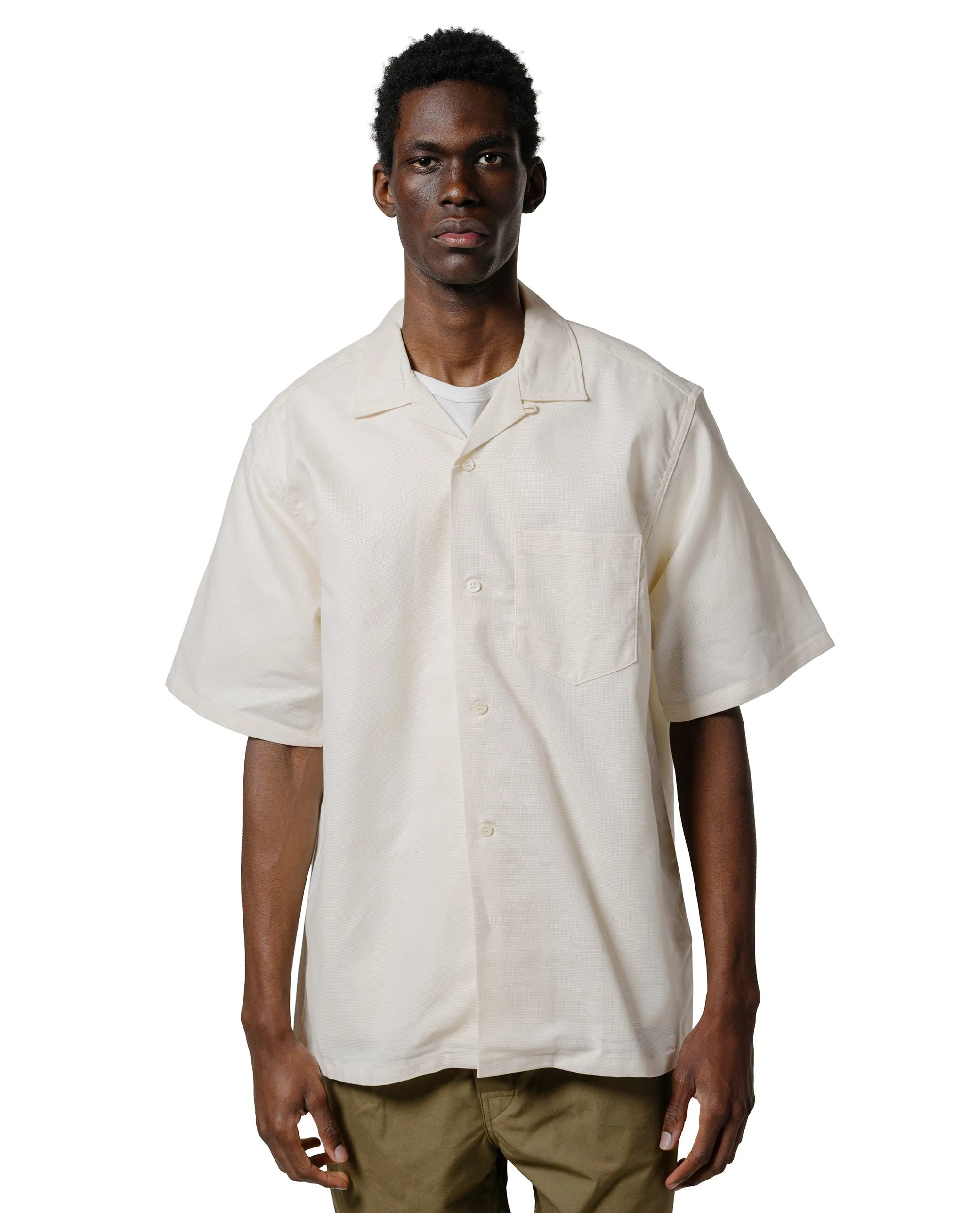 Evening Elegance The Real McCoy's MS25011 Joe McCoy Panama Shirt S/S Milk