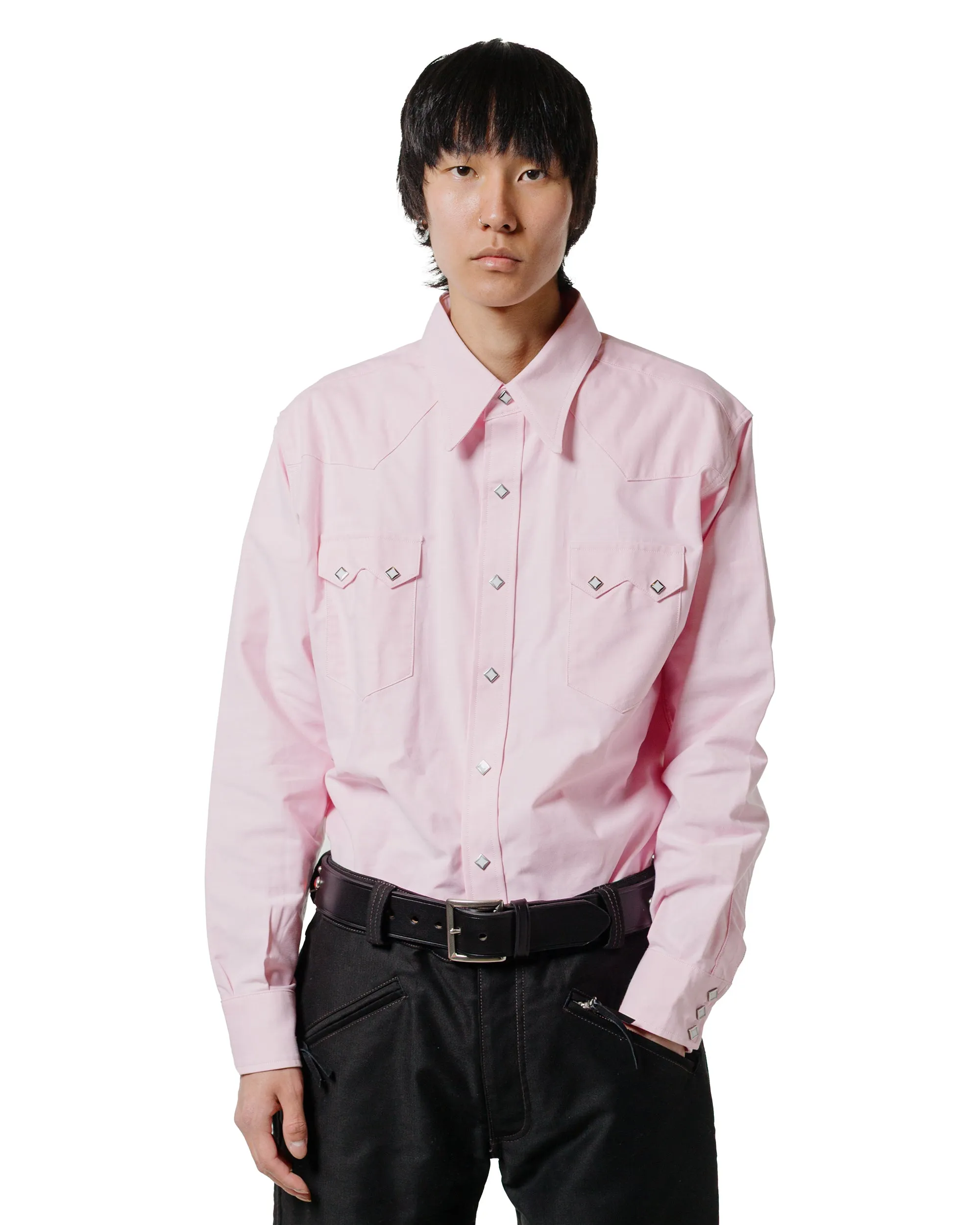 Smart Appearance Modern Look The Real McCoy's MS25012 Oxford Western Shirt / Sawtooth Pink