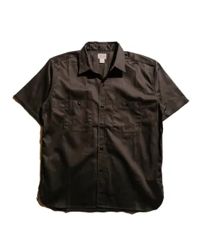 The Real McCoy's MS25013 8HU HBT Work Shirt S/S Steel All-Weather Ready Timeless Classic