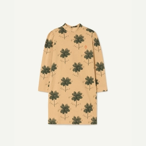 The Animals Observatory Bug Kids Dress, Brown Comfortable and Flattering Refined Stitch