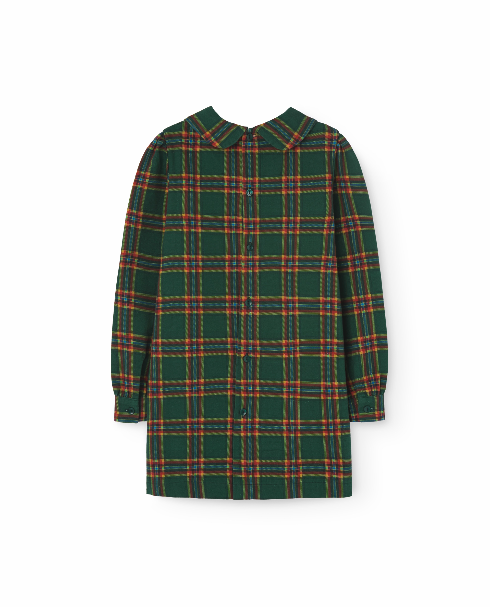 Soft-Lining The Animals Observatory Tortoise Kids Dress, Green