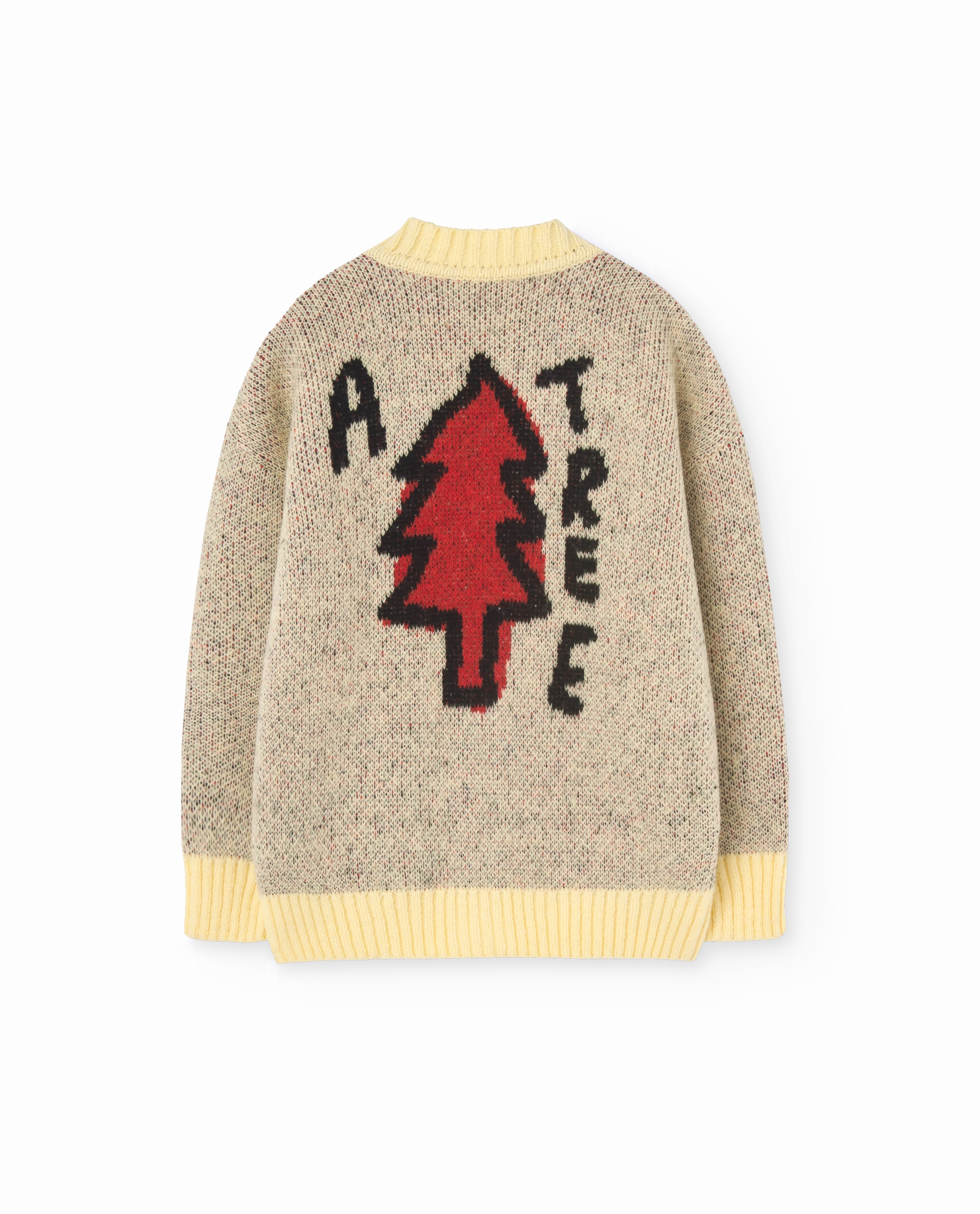 The Animals Observatory Tree Racoon Cardigan, Yellow GlowInTheDarkAccents