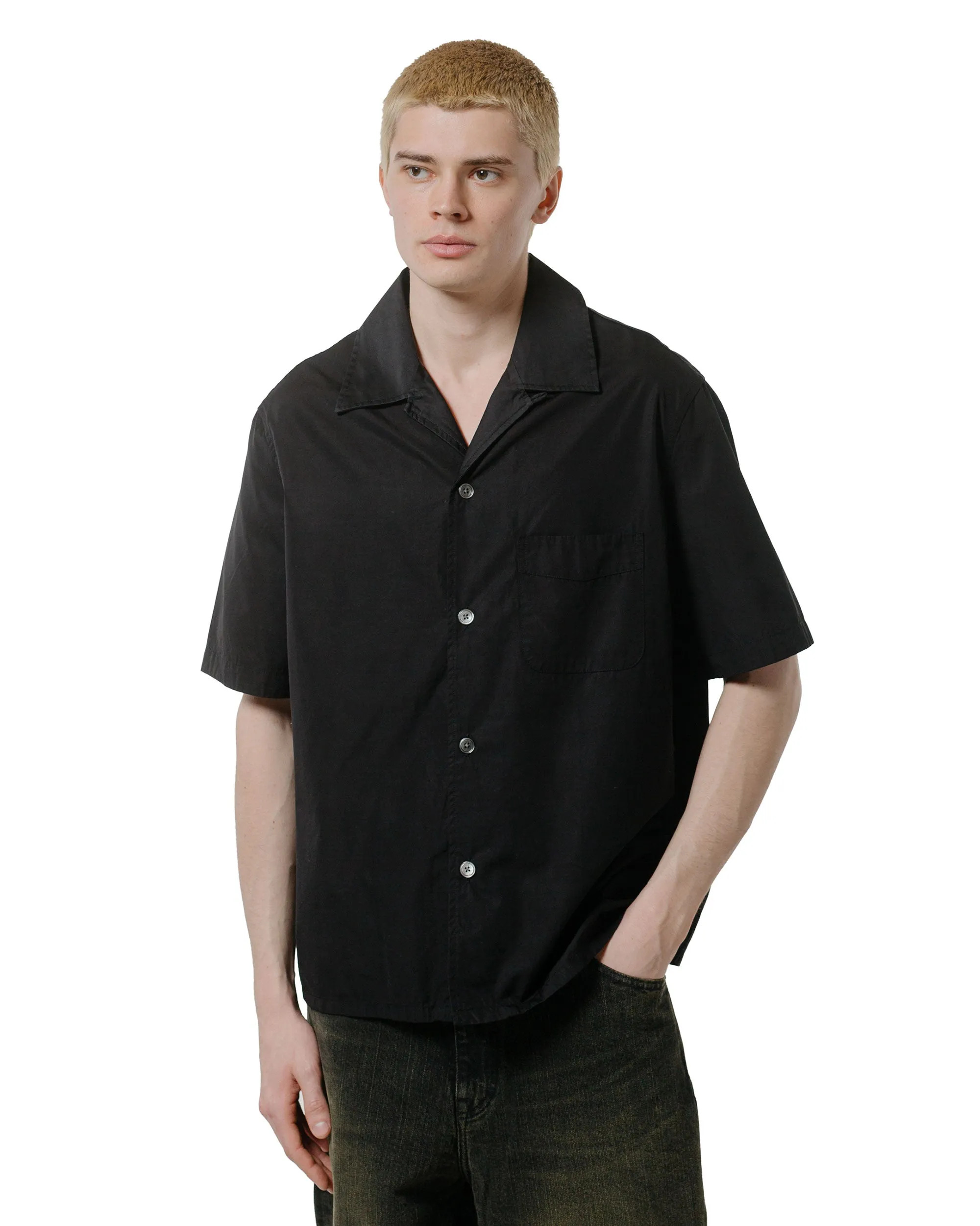 Iconic look Holiday Gift Our Legacy Heusen Shirt Shortsleeve Black All Day Poplin