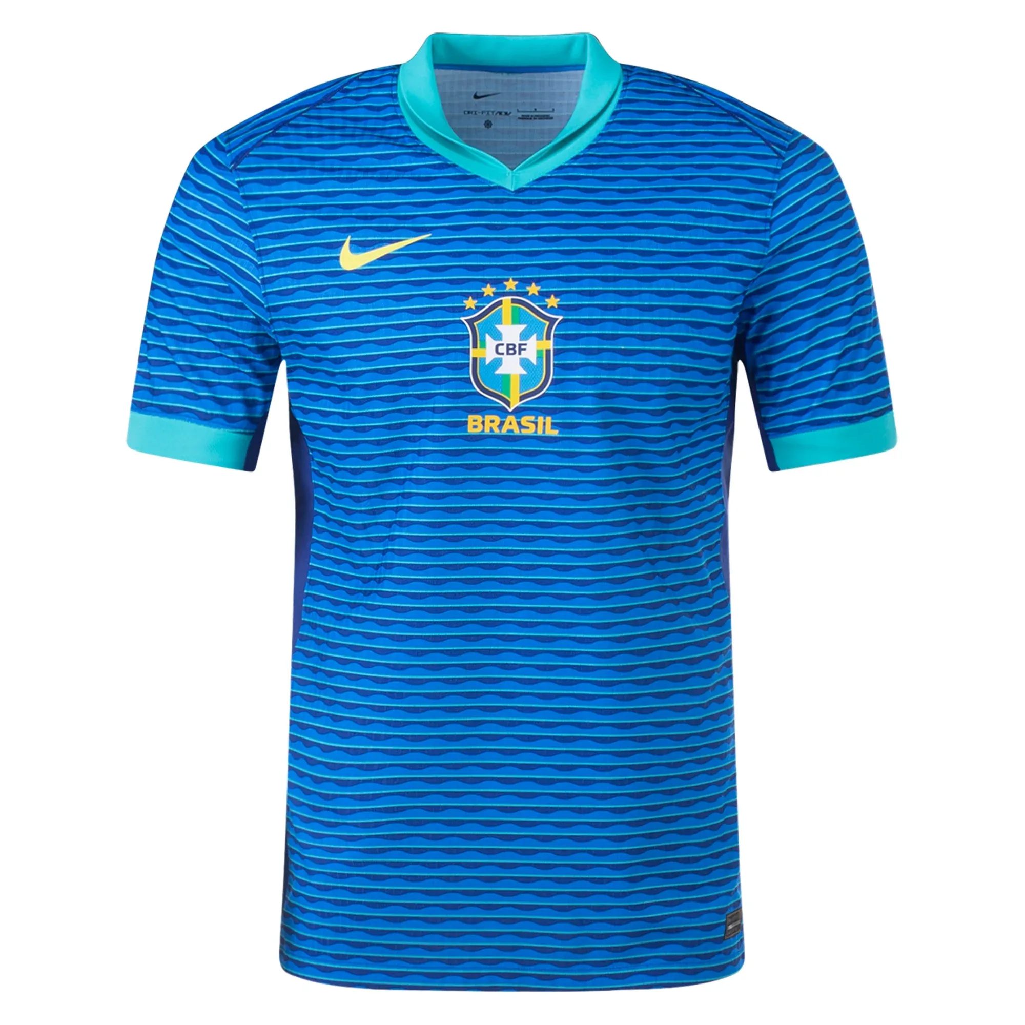 Nike Brazil Authentic Away Jersey 24/25 Soar/Dynamic Yellow) Raglan Sleeve Cut