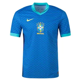 Nike Brazil Authentic Away Jersey 24/25 Soar/Dynamic Yellow) Raglan Sleeve Cut