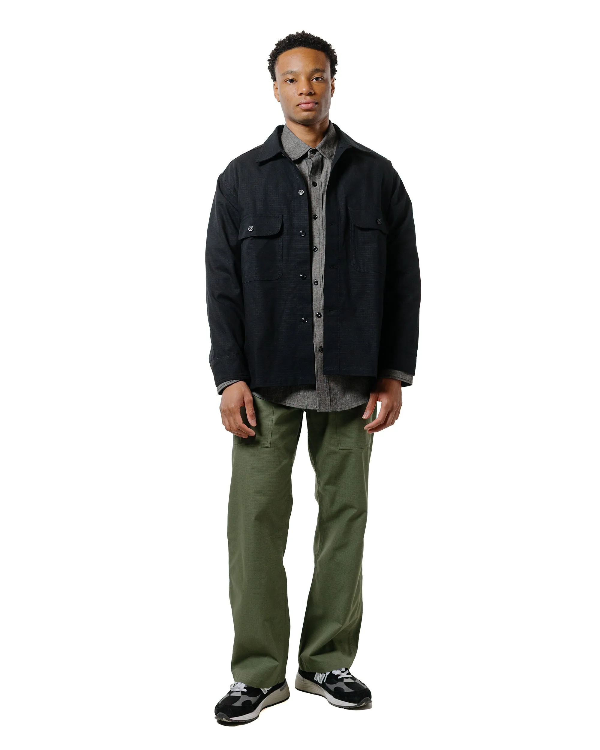 Layered Look Country Charm Randy's Garments 3-Pocket Work Shirt 7oz Cotton Chambray Black