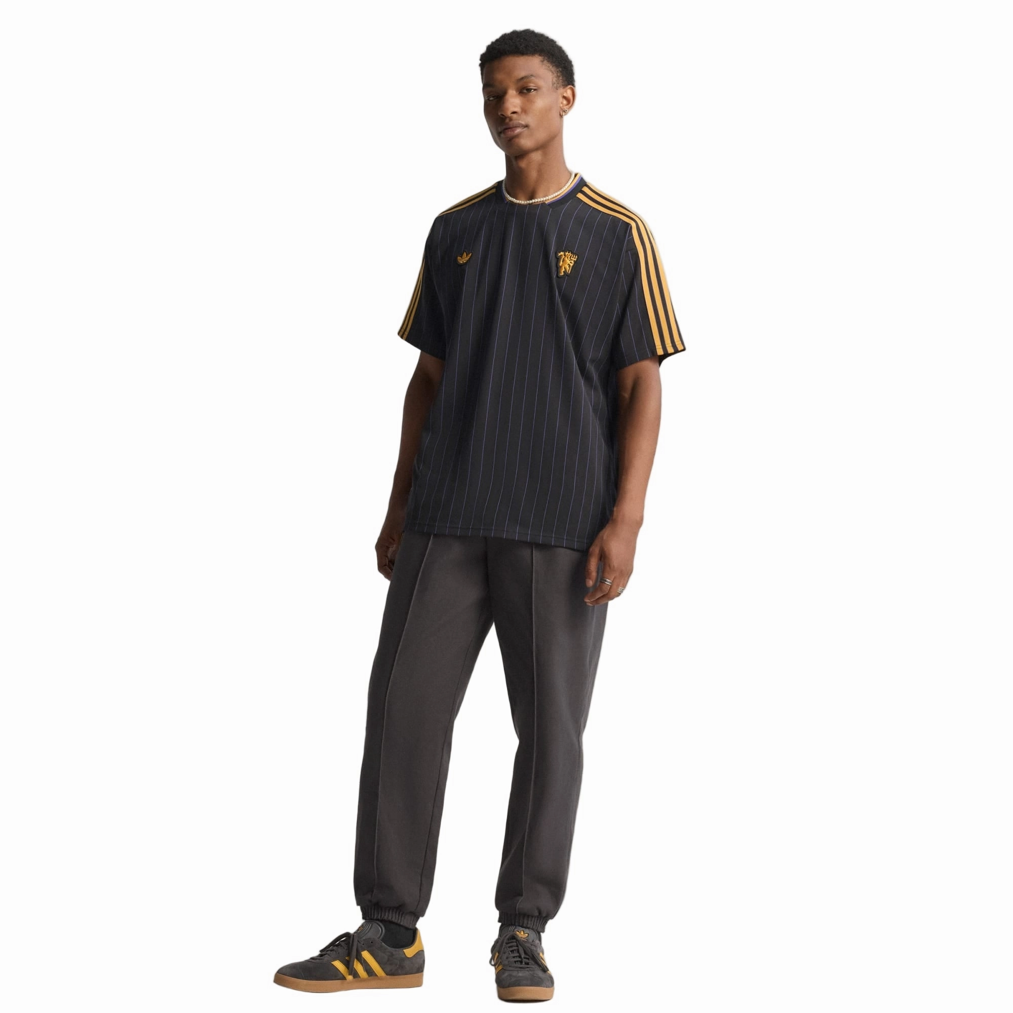 adidas Men's Manchester United 25/26 Icon Jersey (Black) Move Fast