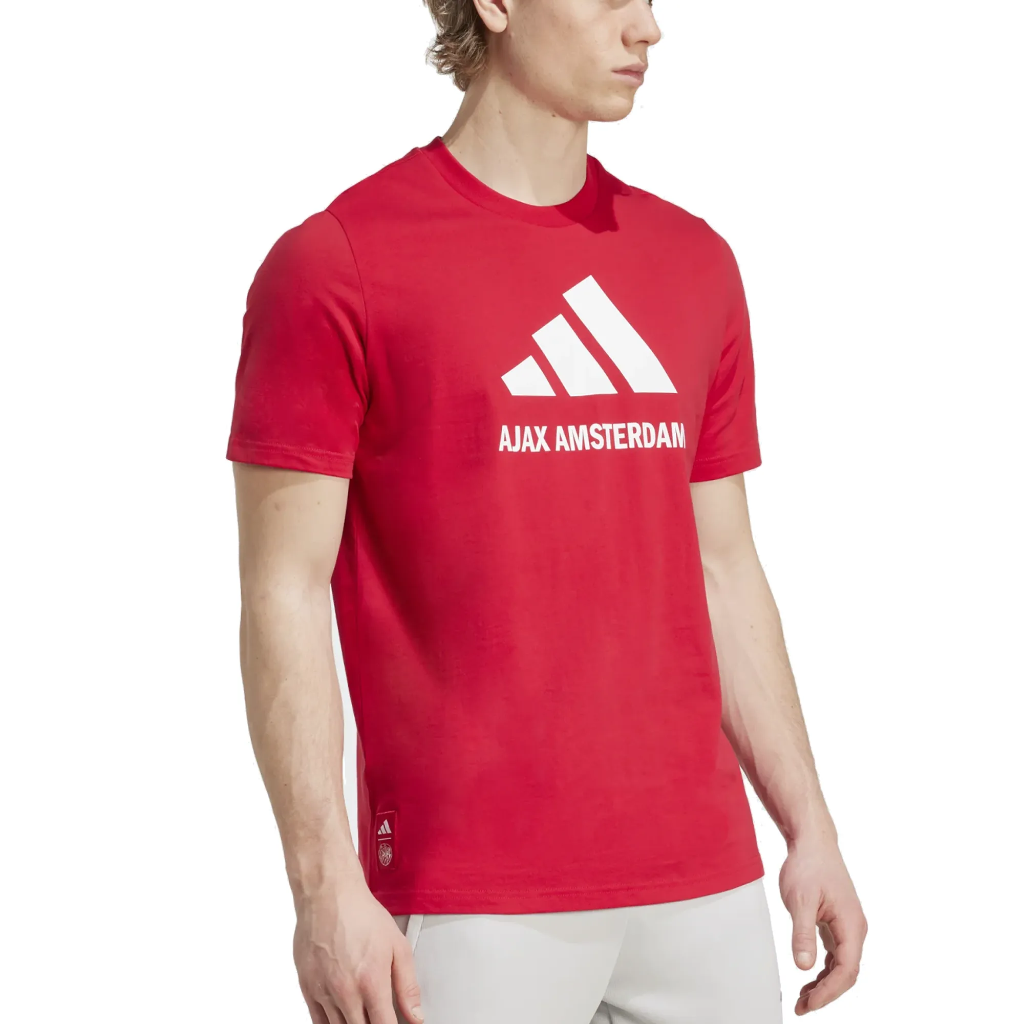 adidas Ajax Amsterdam Season Graphic T-Shirt (Red/White) Holiday Trend