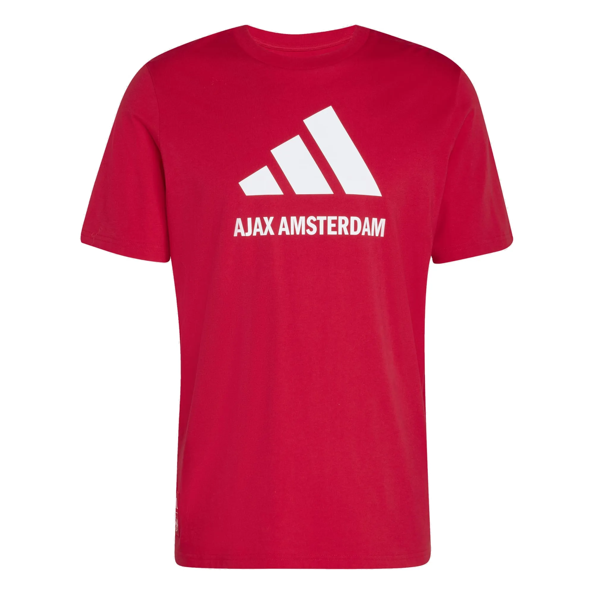 adidas Ajax Amsterdam Season Graphic T-Shirt (Red/White) crew neck