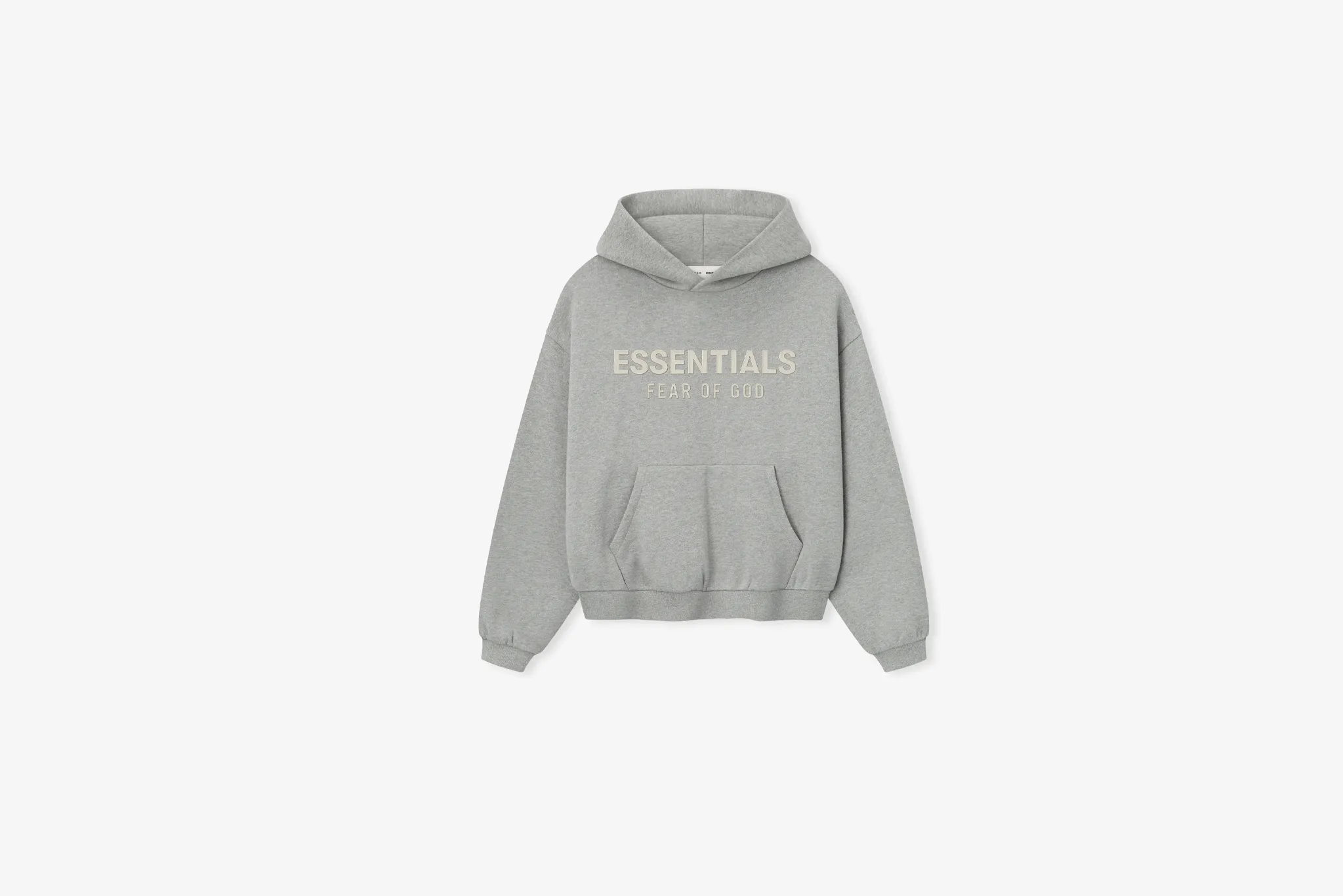 Breathable Style QuickPackable Design Fear of God Essentials "Fleece Hoodie" K - Concrete Heather