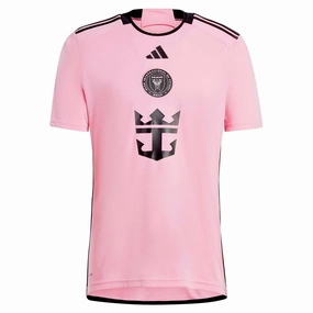 Men's Inter Miami CF Messi 2024/25 Home Soccer Jersey Contrast Trim Details