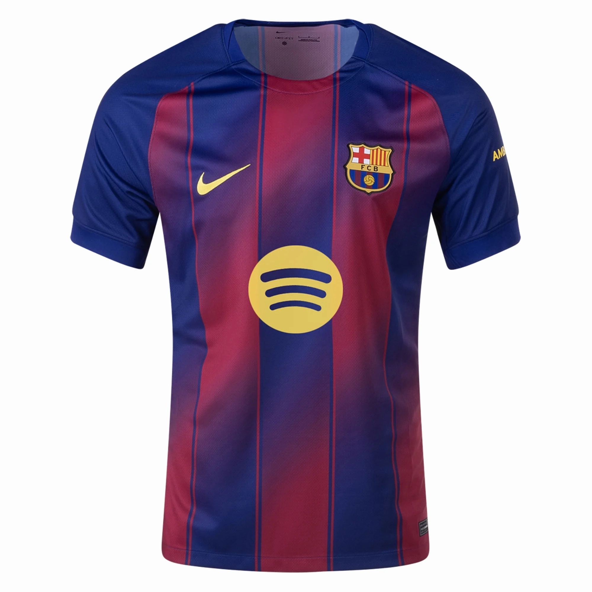 Nike Barcelona Home Jersey 25/26 (Deep Royal Blue/Midwest Gold) Lightweight Core Spacing