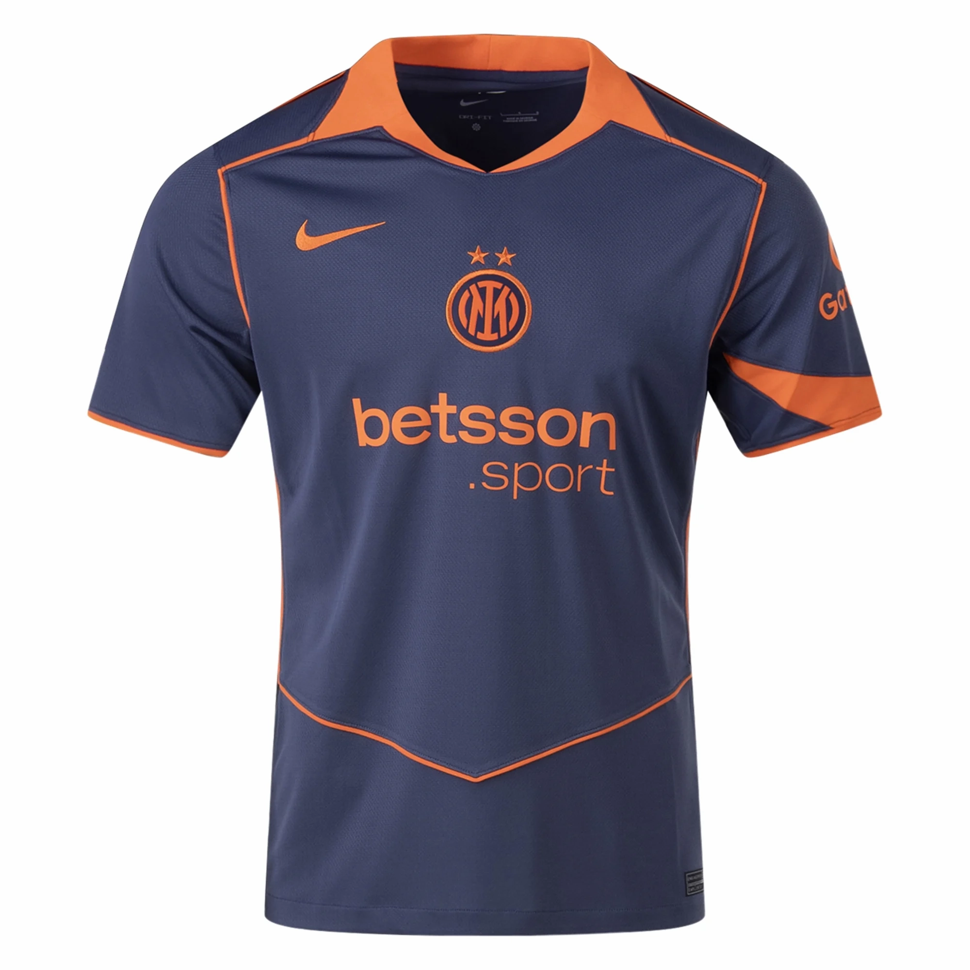 Nike Inter Milan T90 Jersey 25/26 (Thunder Blue/Safety Orange) Sport Apparel