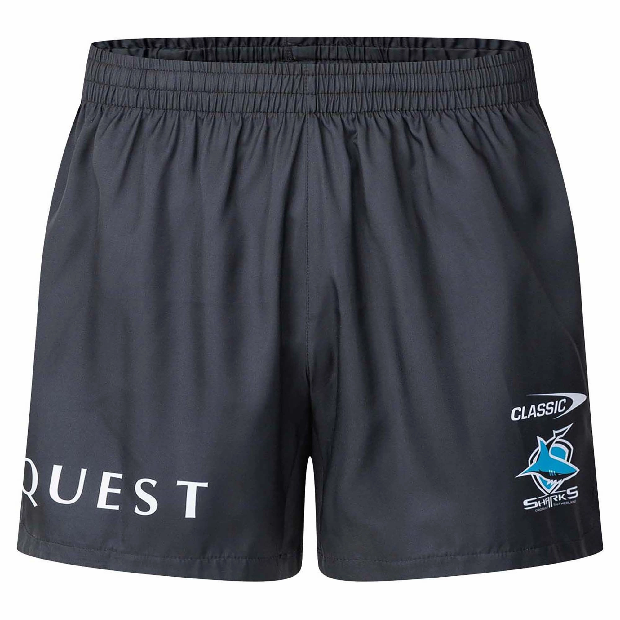UV protection coating No Bulk Men's NRL Cronulla-Sutherland Sharks 2025 Performance Gym Shorts