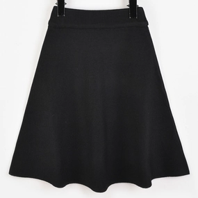 Playful Vibe Soft Touch Melange Knit Bell Skirt