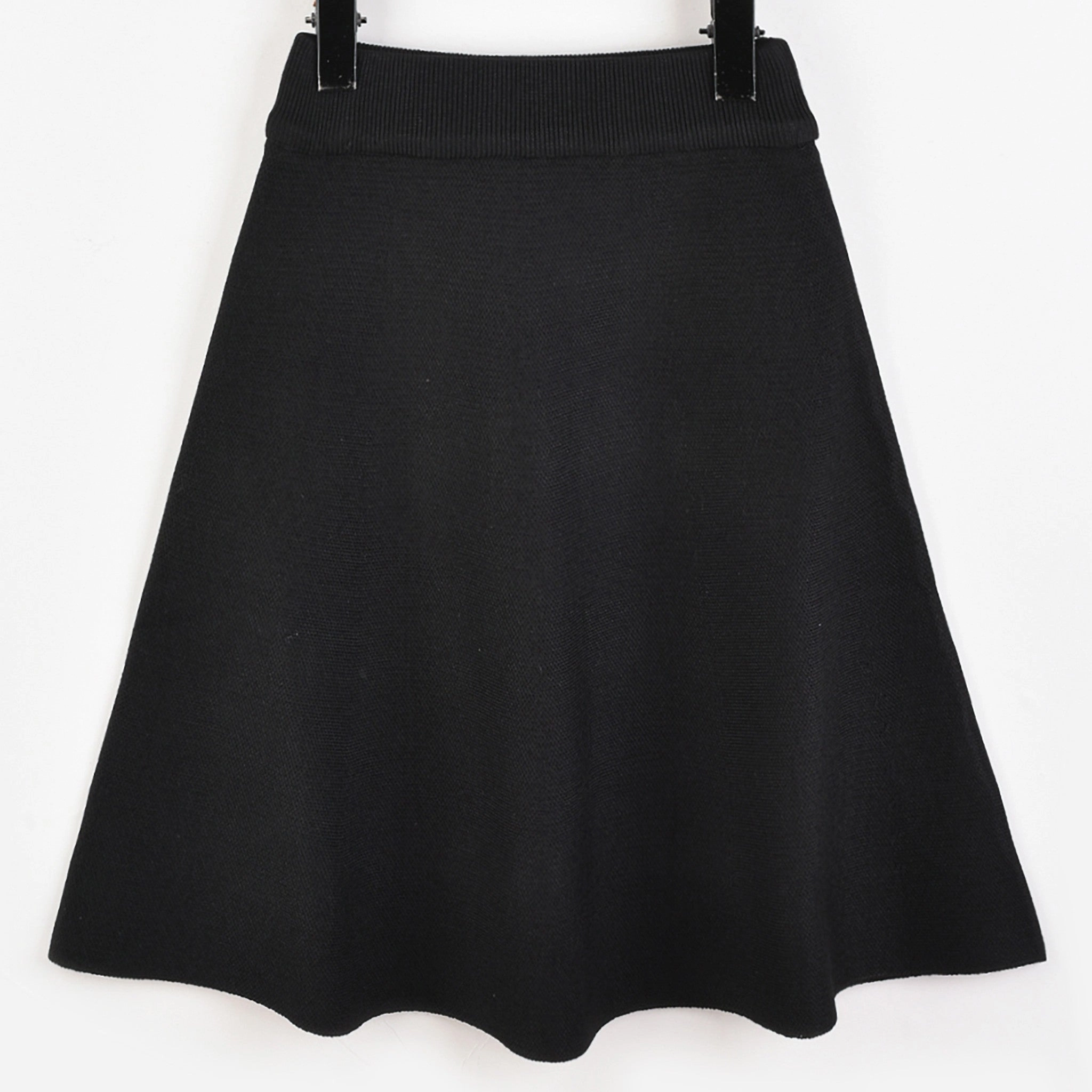 Playful Vibe Soft Touch Melange Knit Bell Skirt