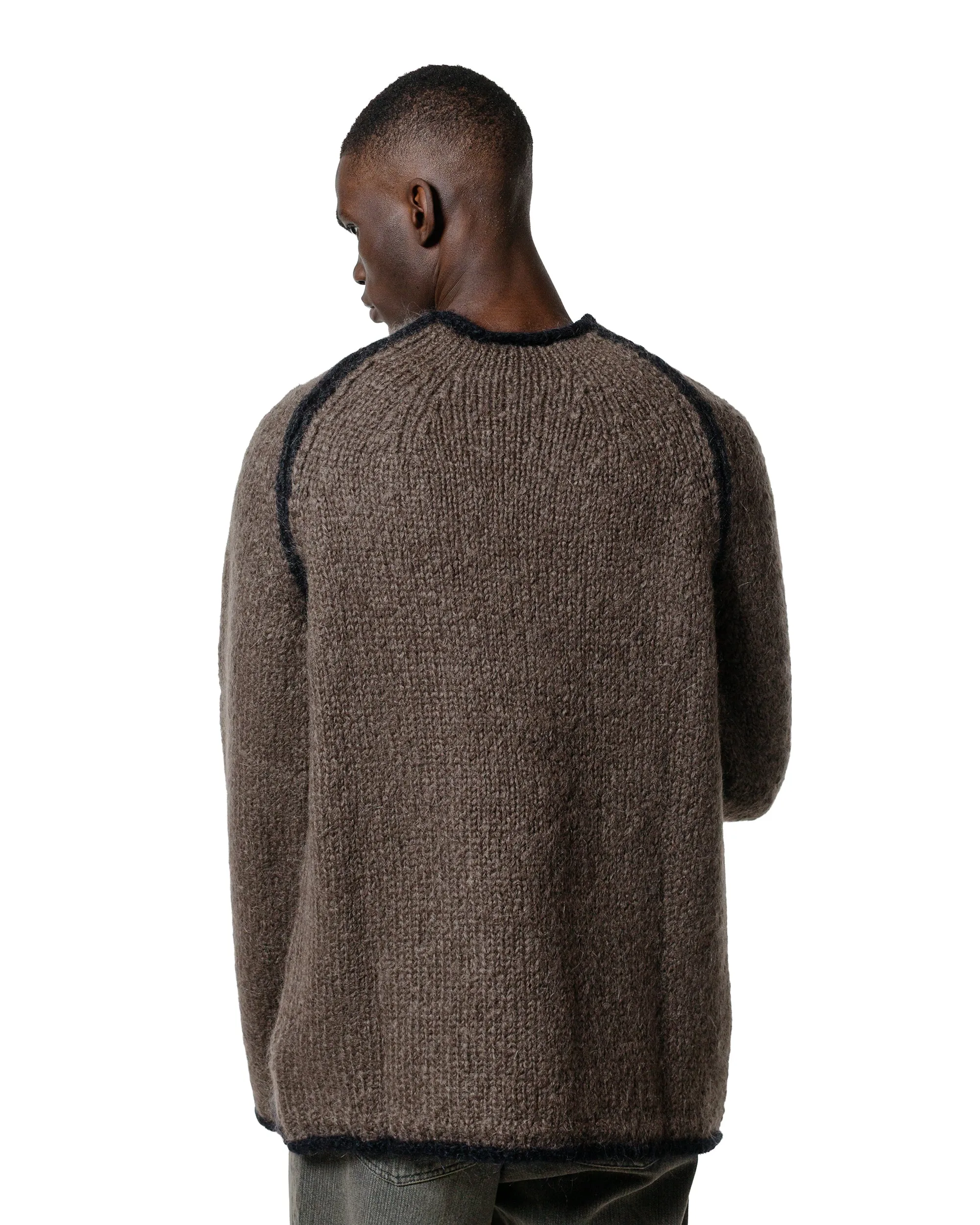 Our Legacy Rider Roundneck Steel Mohair Daily Relaxed City Fit