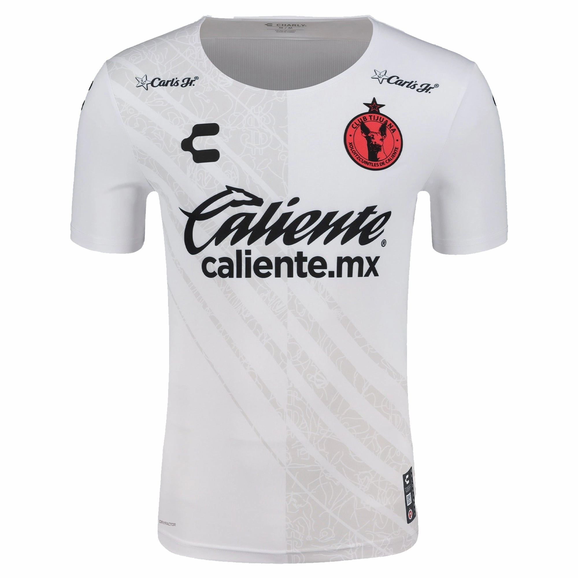 Practical Wear Anti Slip Inner Grip Charly Club Tijuana Xolos Third Goalkeeper Jersey 24/25 (White)