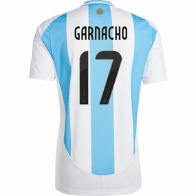 adidas Argentina Alejandro Garnacho Home Jersey 24/25 (White/Blue Burst) Practical Wear anti static coating